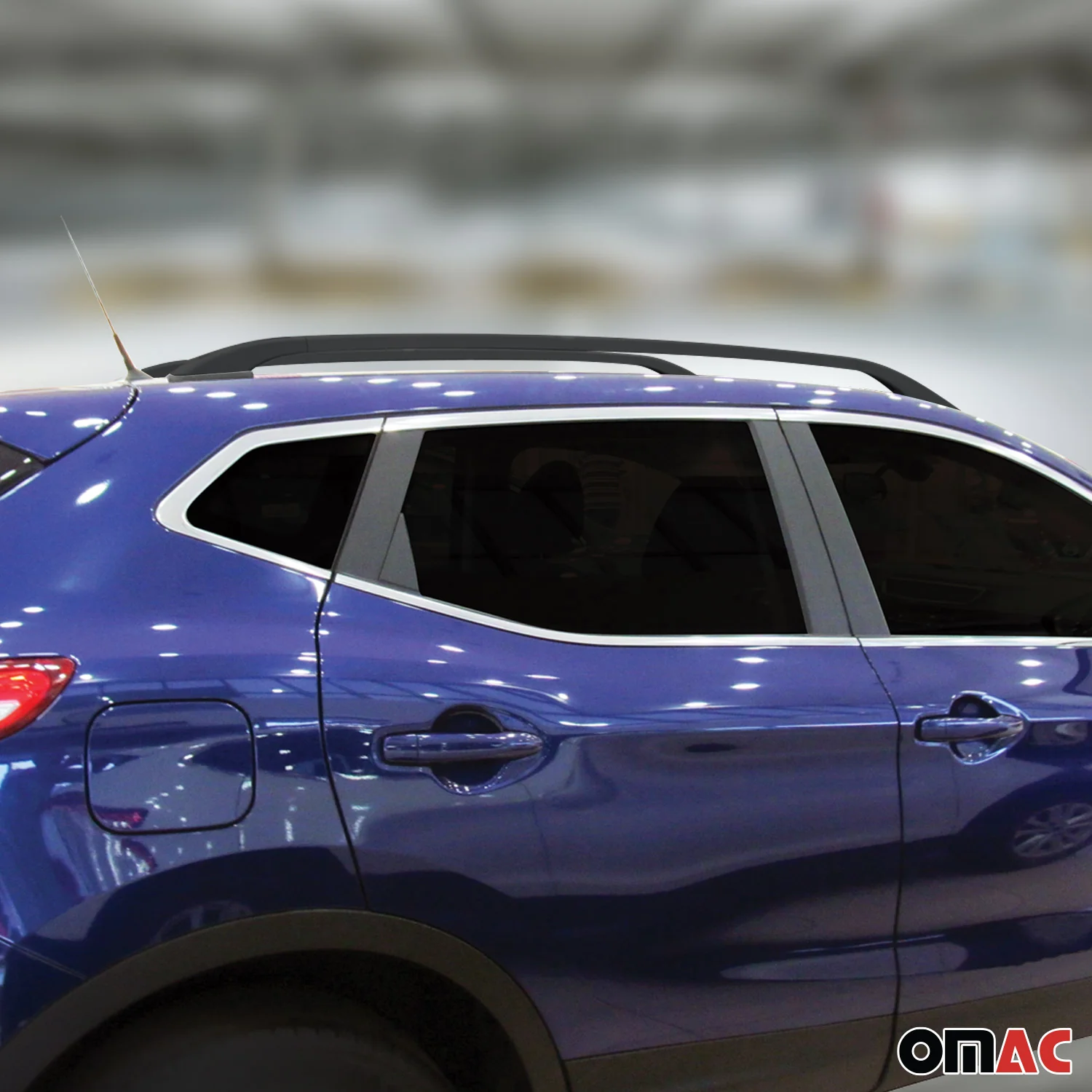 Dachreling Relingträger Aluminium für Nissan Qashqai J10 2006-2014 Alu Schwarz - Image 3
