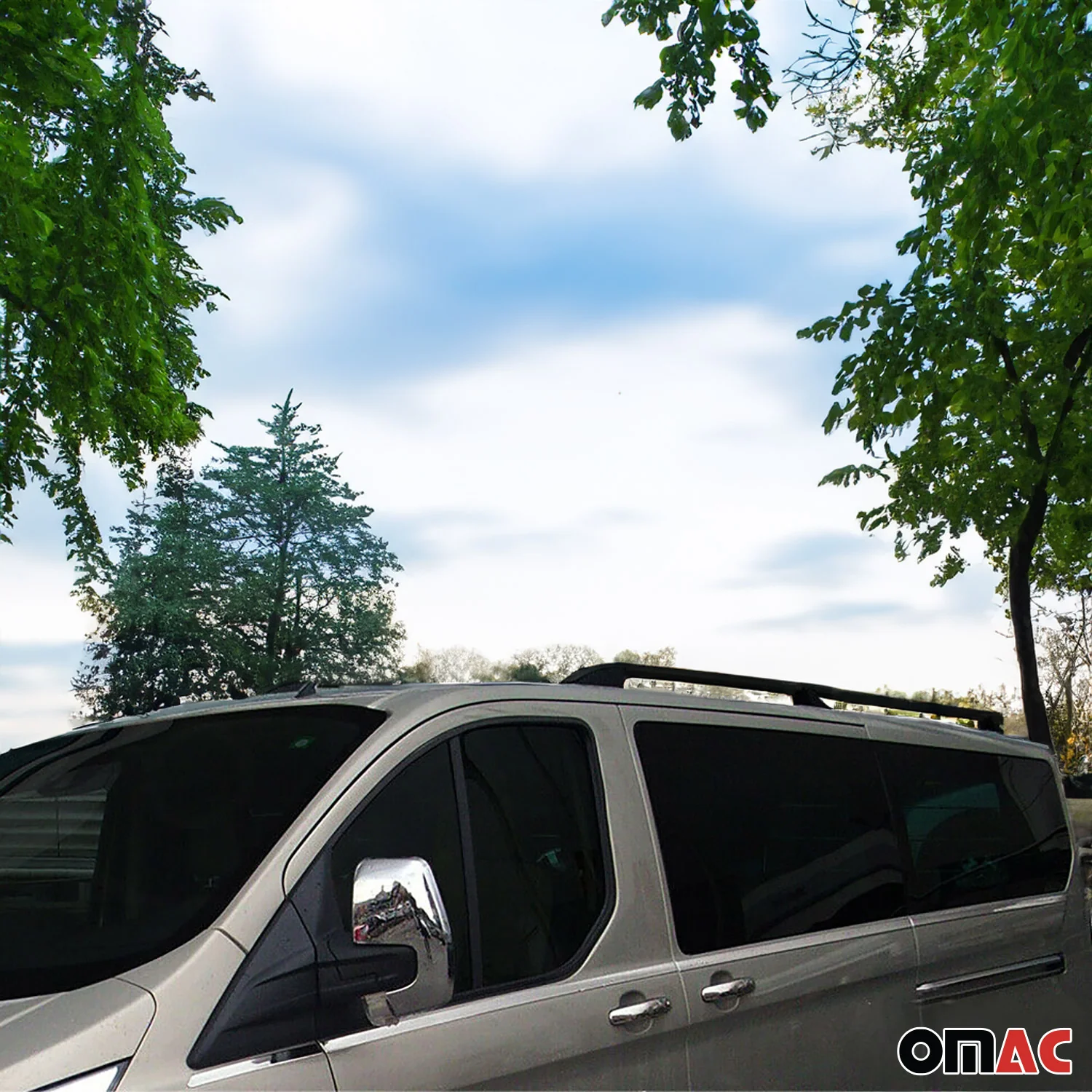 Aluminium Dachreling Querträger für Fiat Doblo 2010-2021 L1 Kurzer Schwarz - Image 6