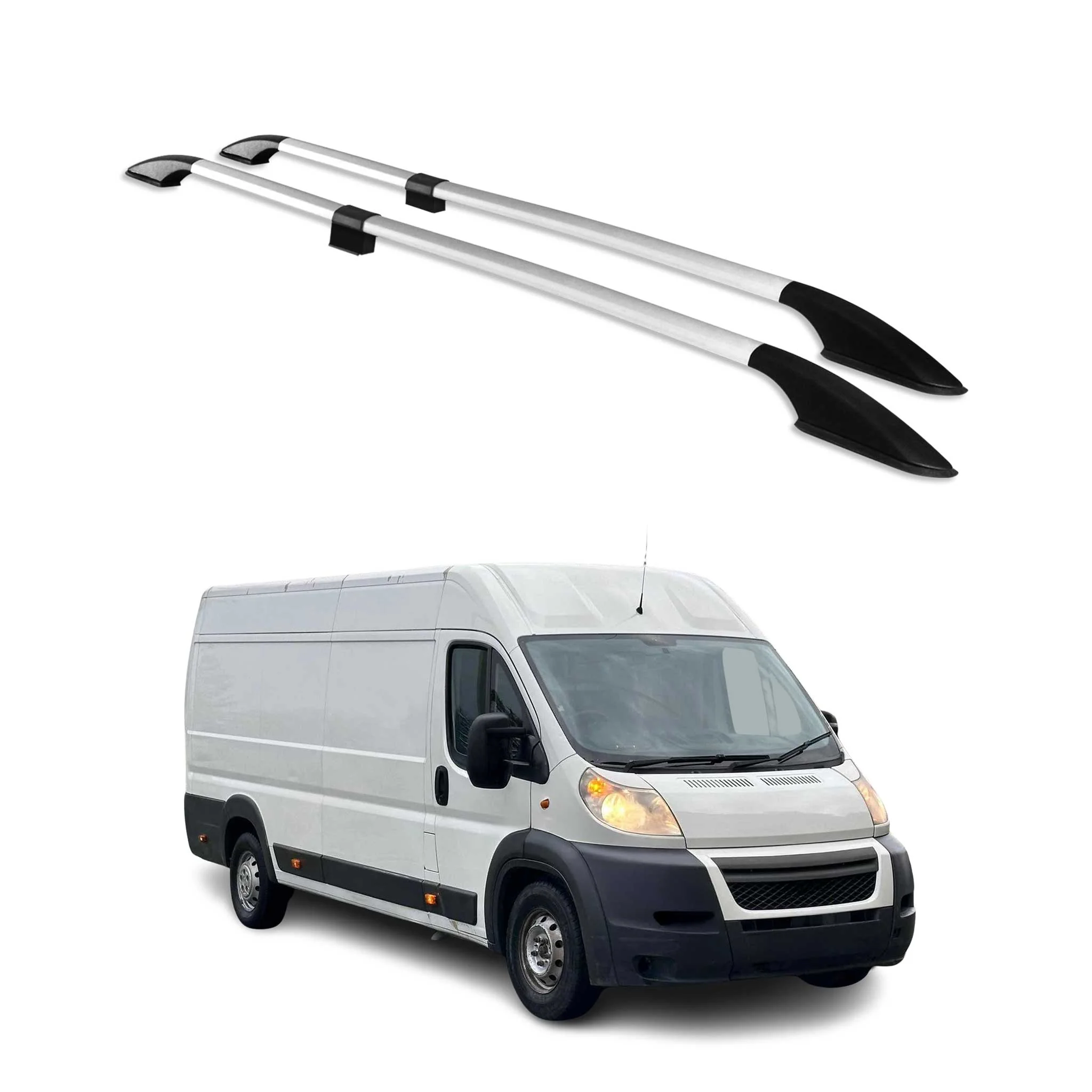 Dachreling Dachgepäckträger für Citroen Jumper 2006-2026 H2 & L4 Alu Grau