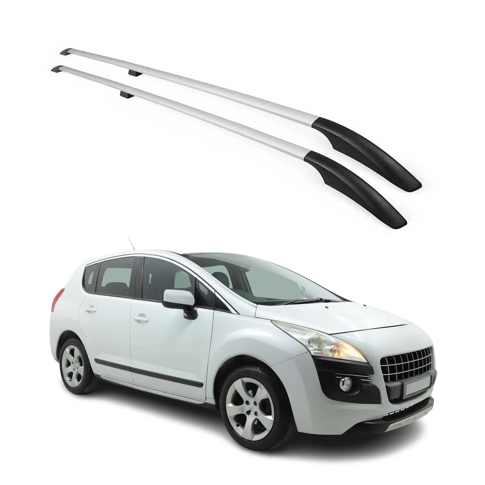 Dachreling Dachgepäckträger Relingträger für Peugeot 3008 2009-2016 Alu Silber