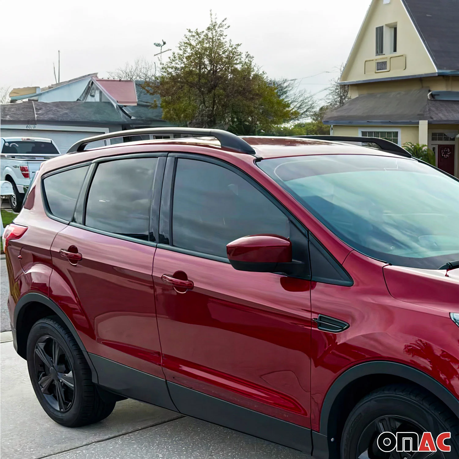 Dachreling Relingträger für VW Golf mk8 2019-2026 Aluminium Schwarz 2x - Image 4