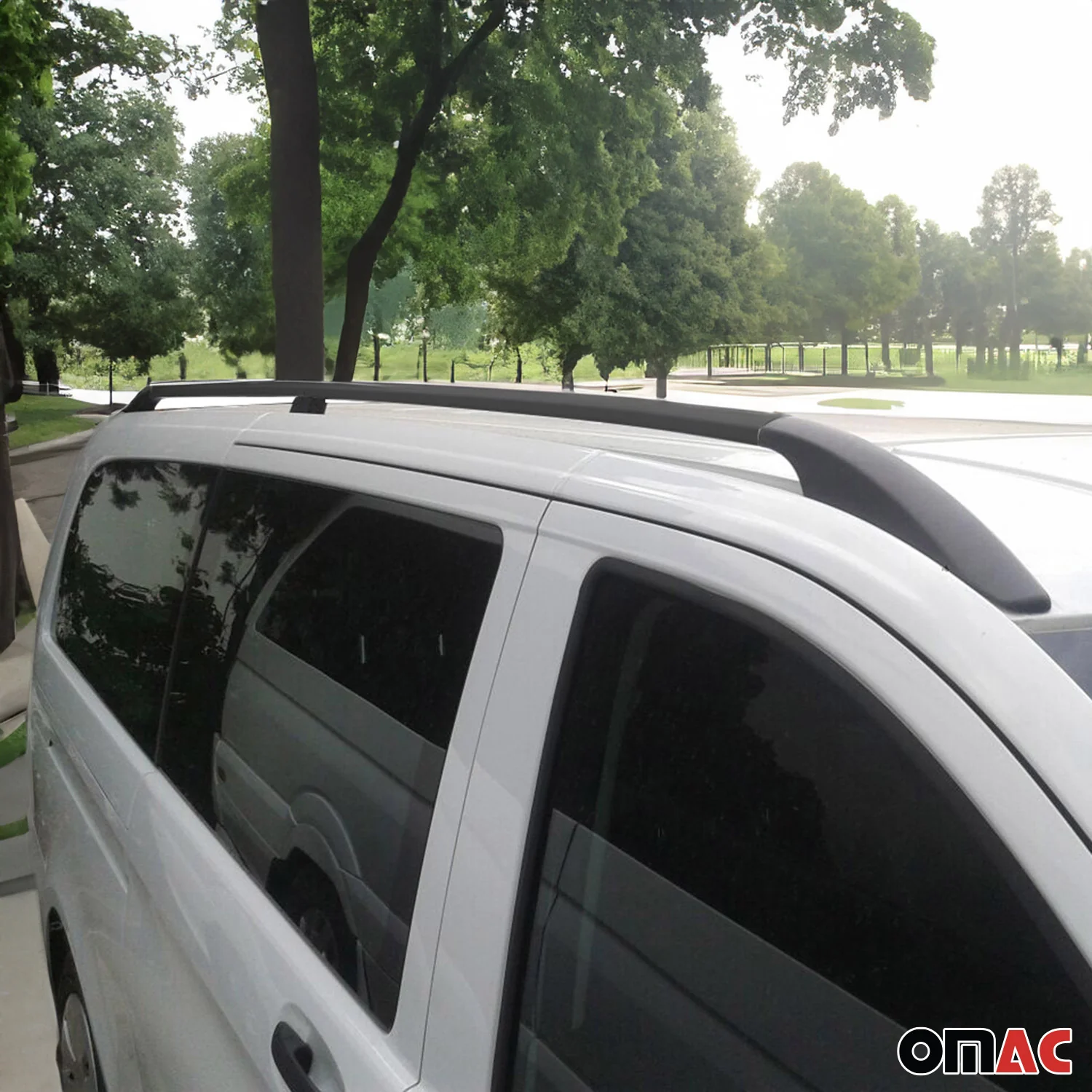 Dachreling Dachgepäckträger Relingträger für VW Touareg 7L 2002-2010 Alu Schwarz - Image 6
