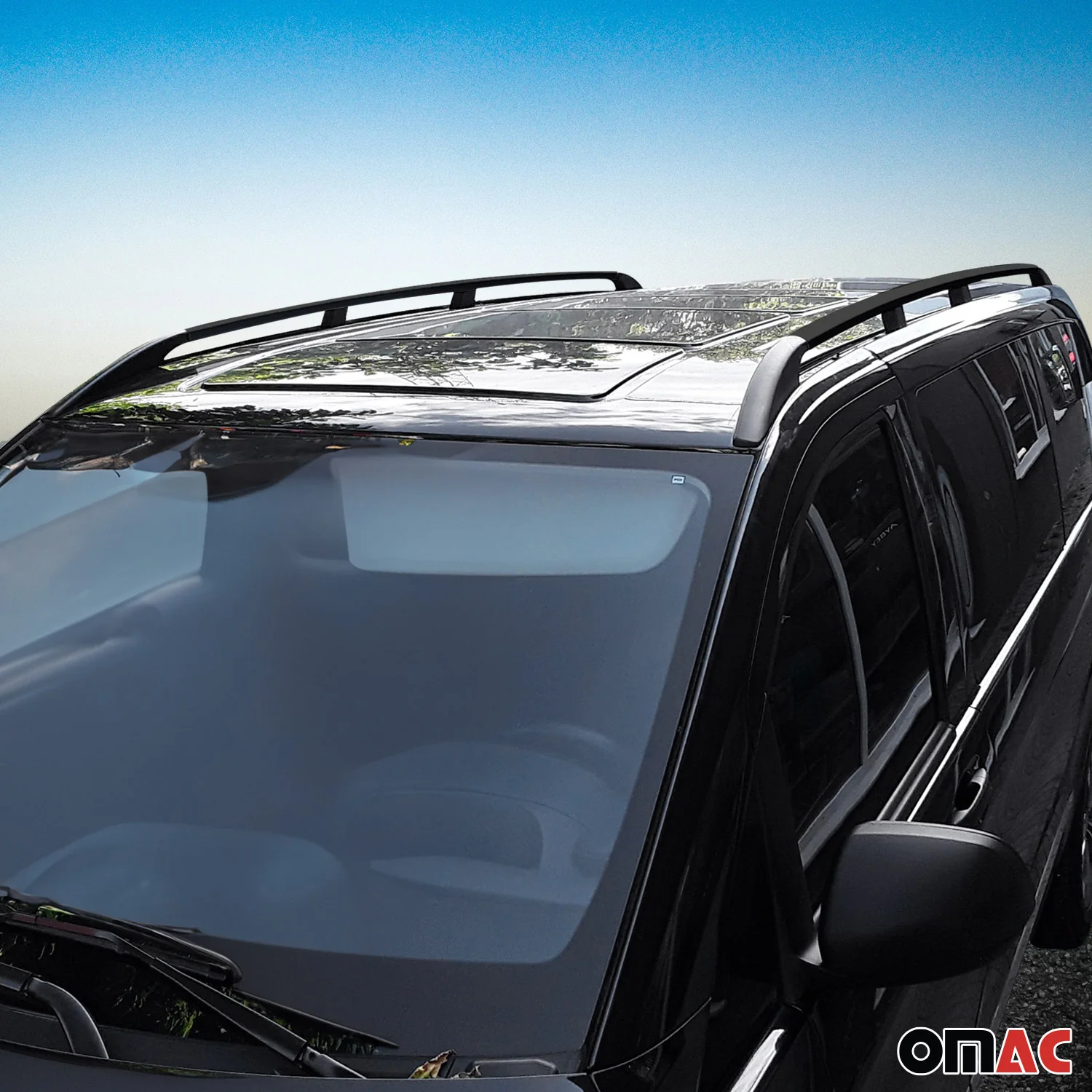 Dachreling Dachgepäckträger Relingträger für Jeep Renegade 2015-2024 Alu Schwarz - Image 3