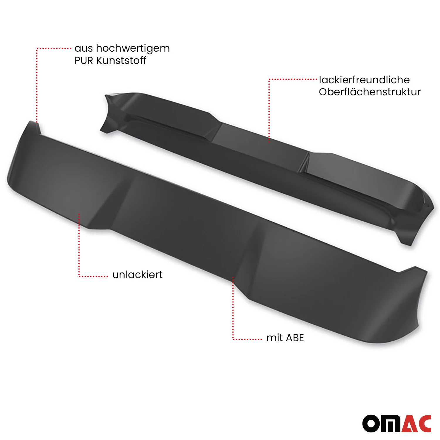 Dachspoiler Heckspoiler für Citroën Jumper 2003-2023 H2 Unlackiert - Image 3