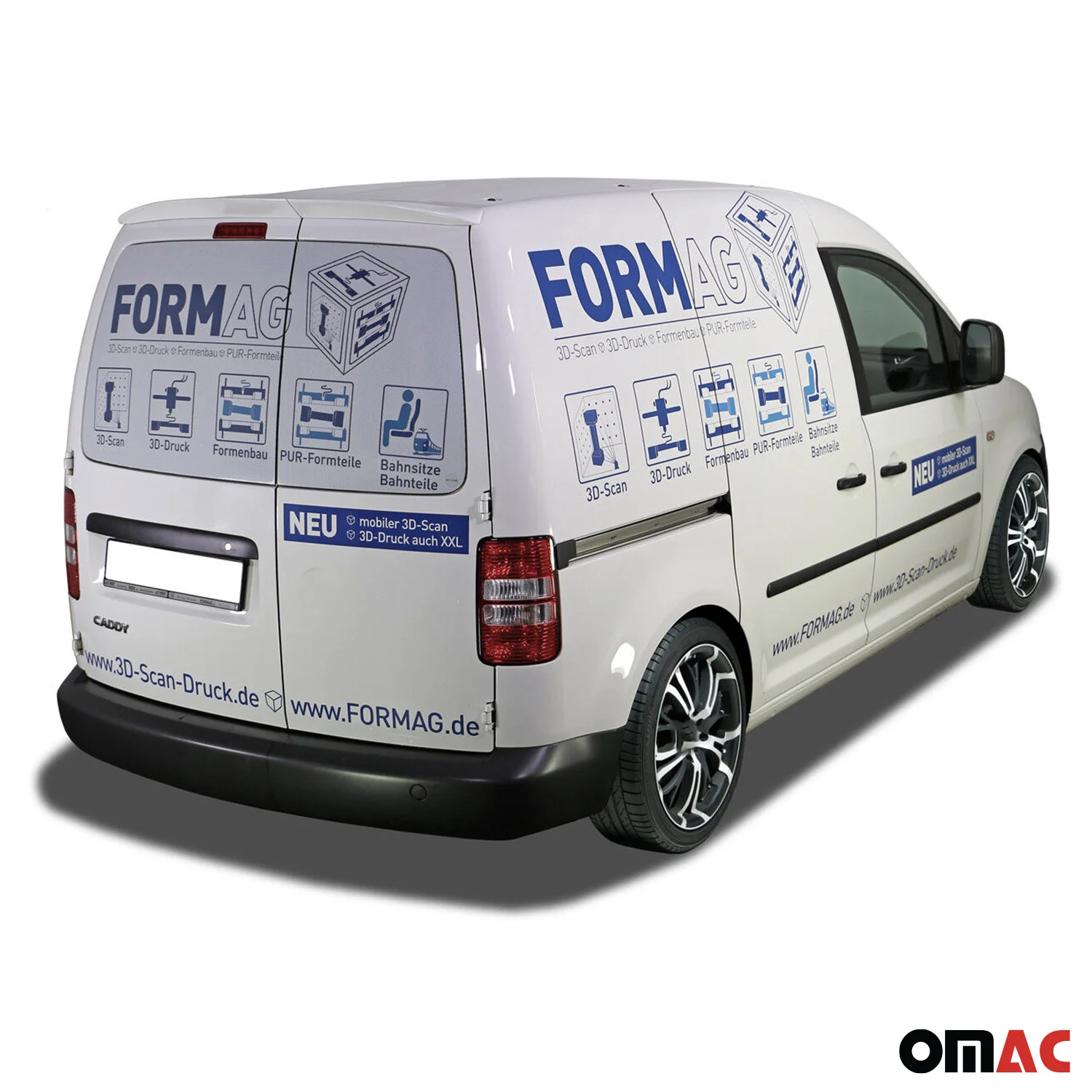 RDX Dachspoiler Spoiler für VW Caddy 2004-2020 mit 2 Hecktüre Unlackiert - Image 6