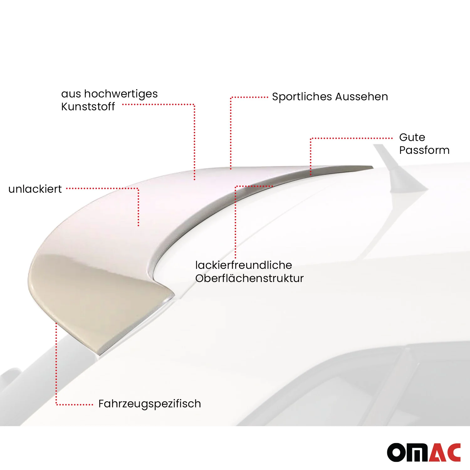 RDX Dachspoiler Spoiler für VW Polo 6R 3 5-türer 2009-2014 - Image 3