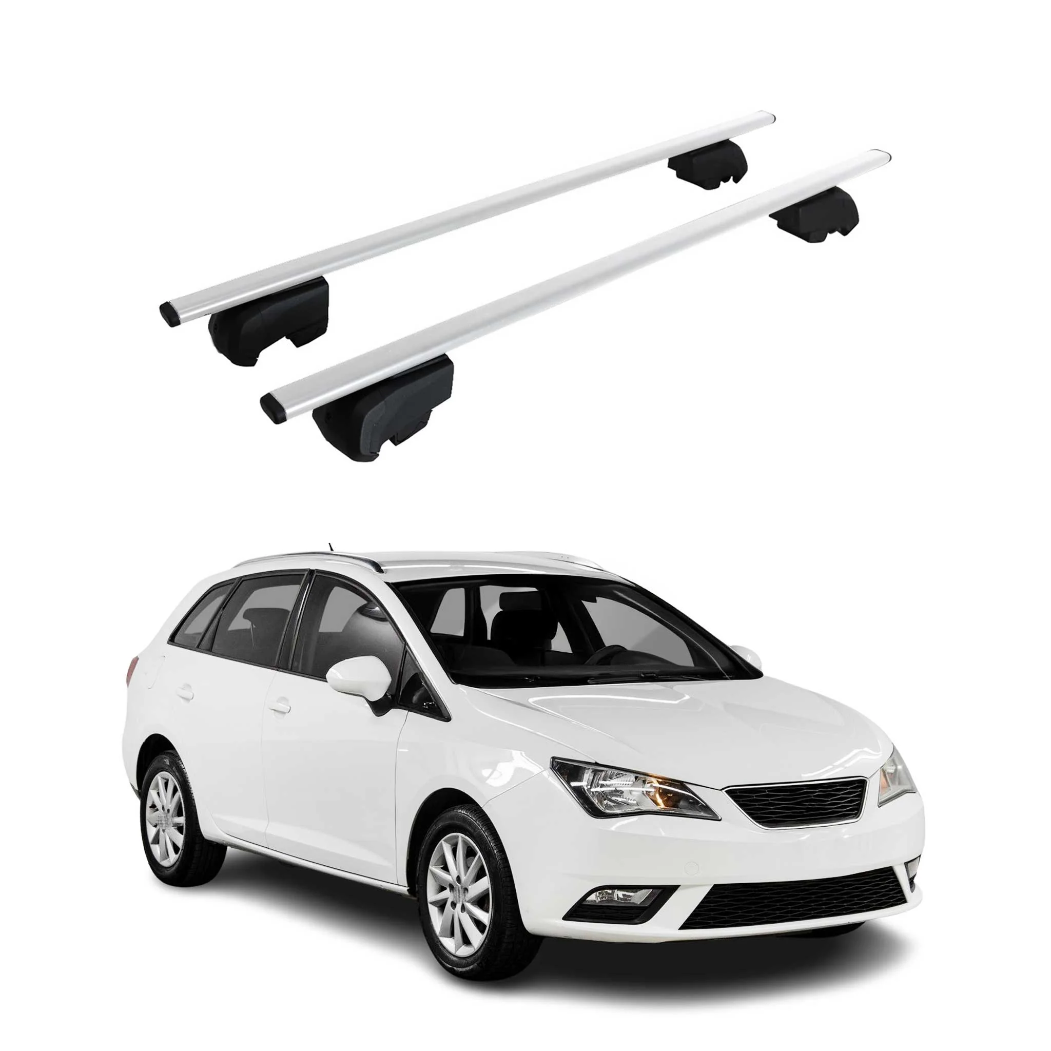 Dachträger Grundtäger für Seat Ibiza mk4 Sport Tourer 2010-2017 75kg Silber 2x