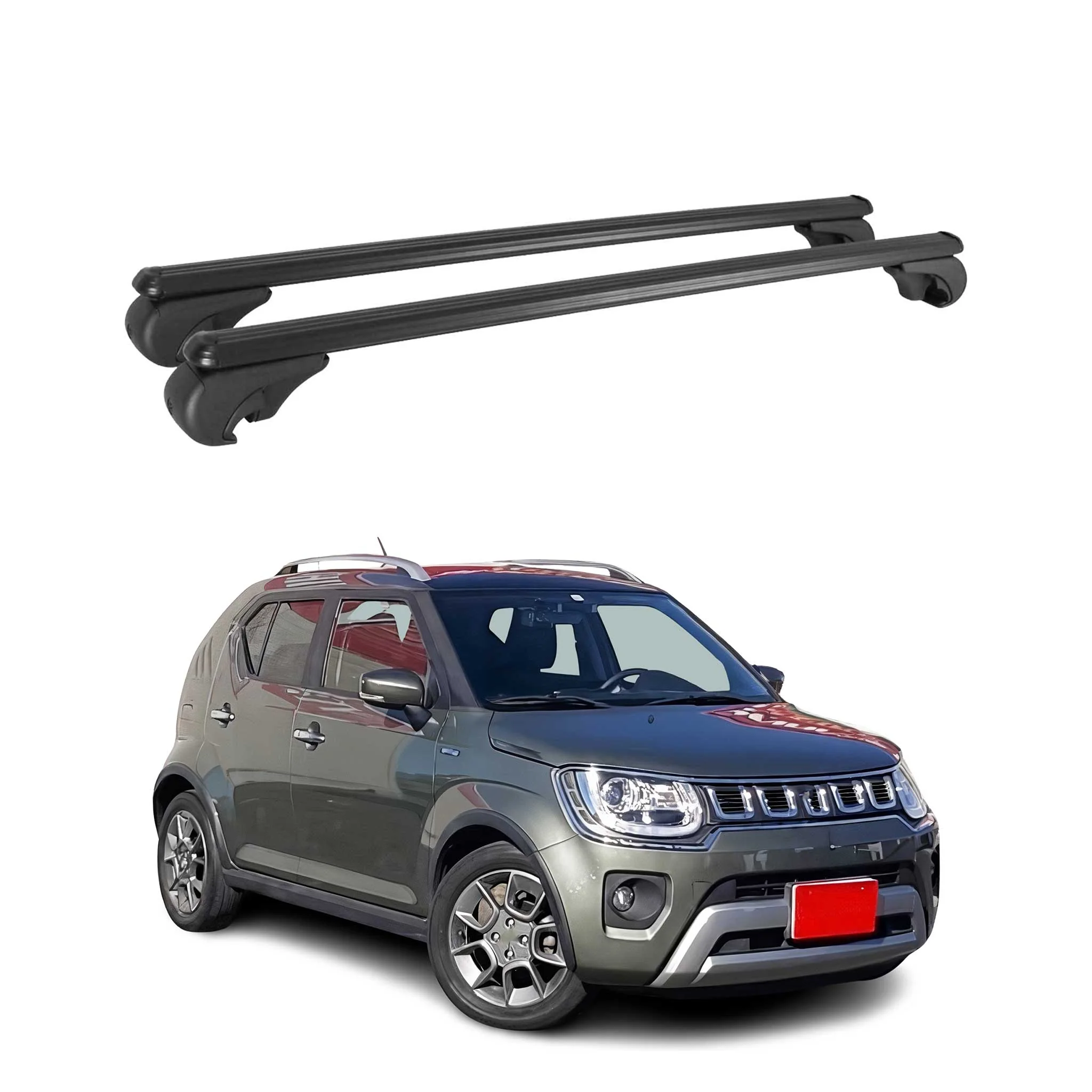 Dachträger Grundtäger für Suzuki Ignis mk2 2016-2026 75kg Alu Schwarz 2x