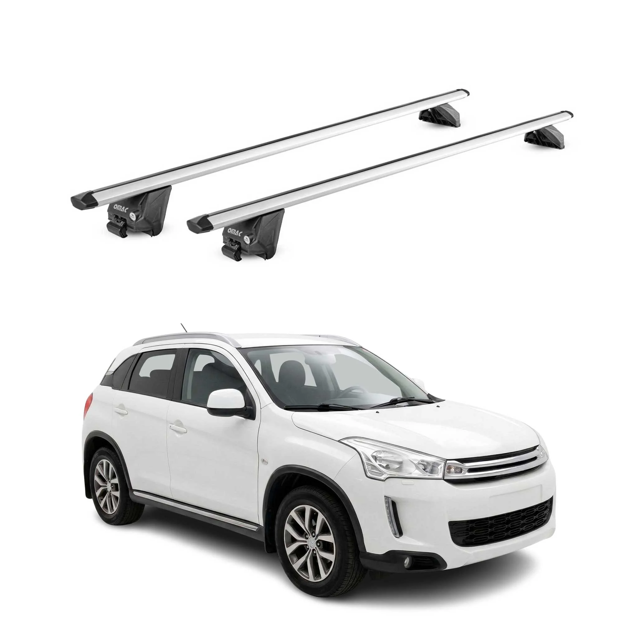 Dachträger für Citroen C4 Aircross 2012-2017 100kg Aluminium Silber 2x ABE