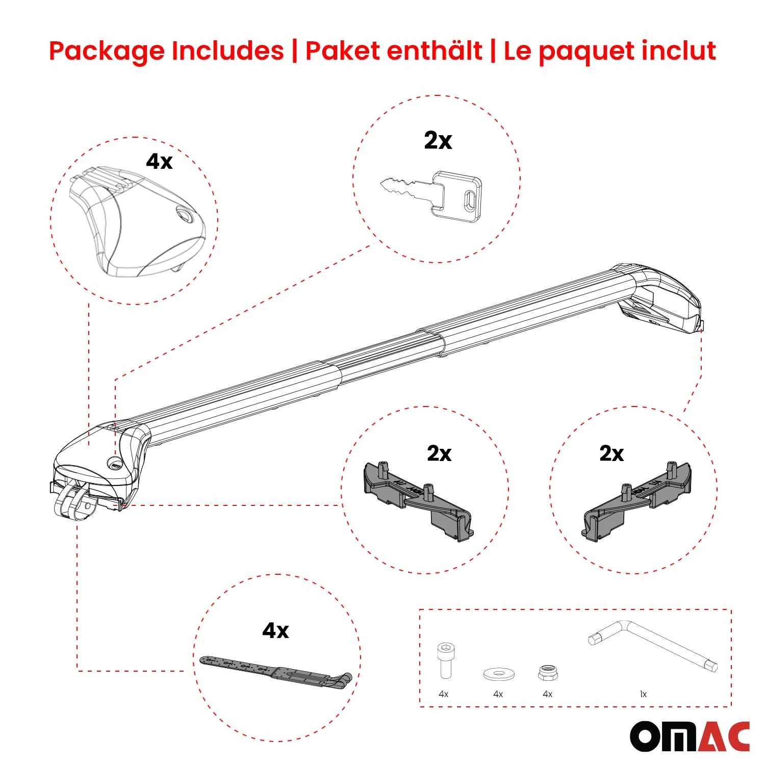 Dachträger für Dacia Sandero Stepway 2010-2026 5 tür 100kg Alu Silber 2x ABE - Image 8