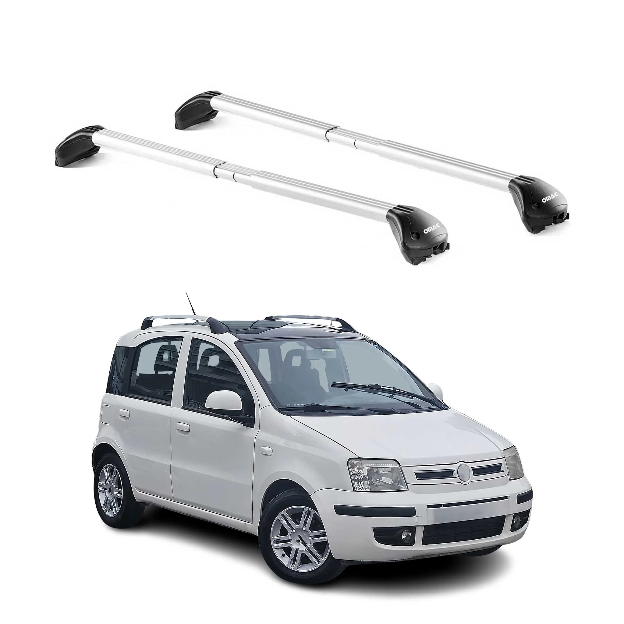 Dachträger für Fiat Panda III Cross 2014-2026 5 tür 100kg Alu Silber 2x ABE