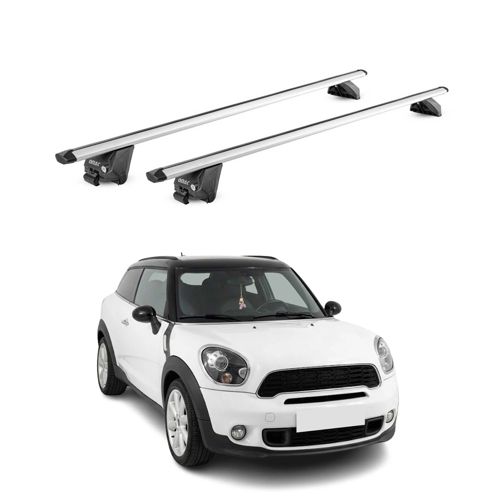 Dachträger für Mini Paceman R61 2013-2016 100kg Aluminium Silber 2x ABE