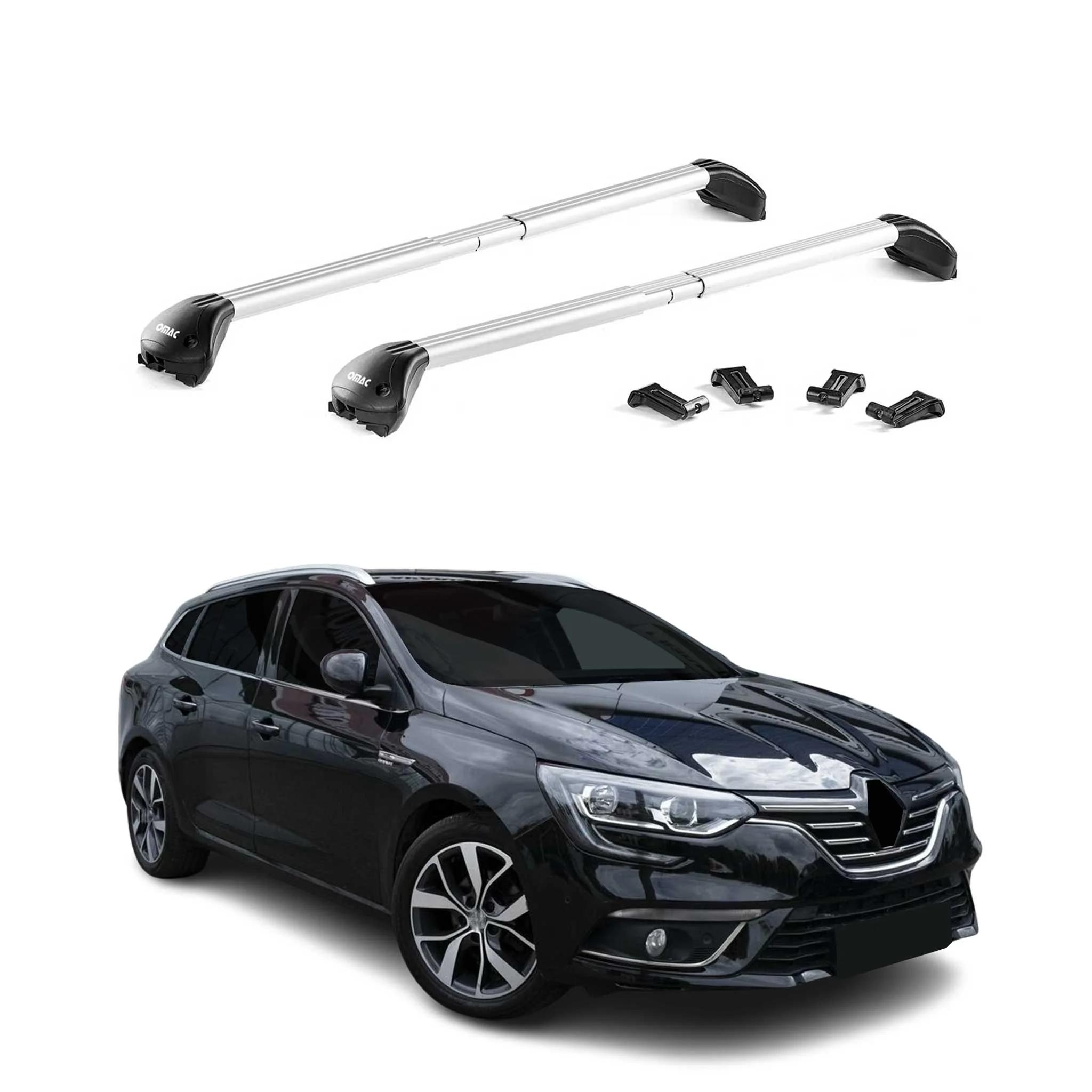 Dachträger für Renault Megane IV Grandtour 2016-2022 100kg Aluminium ABE Silber