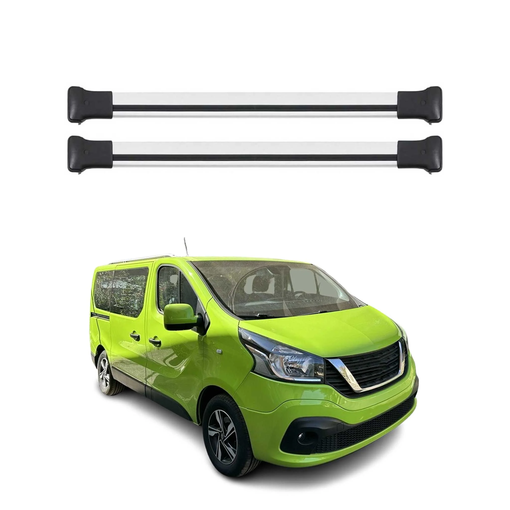 Dachträger Grundtäger für Nissan NV300 2016-2021 75kg Aluminium Silber 2 tlg