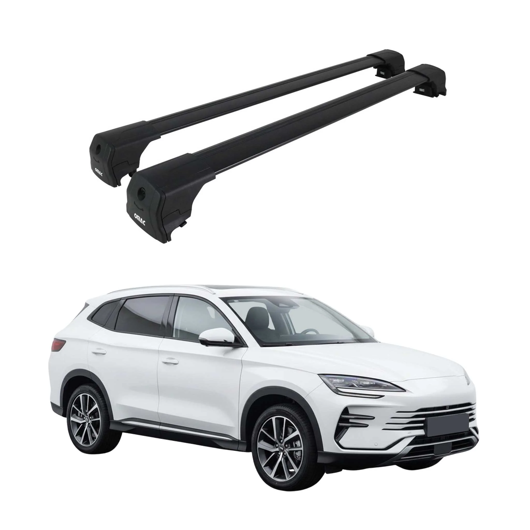 Dachträger Gepäckträger für BYD Seal U SUV 2024-2026 ABE Aluminium Schwarz 2tlg