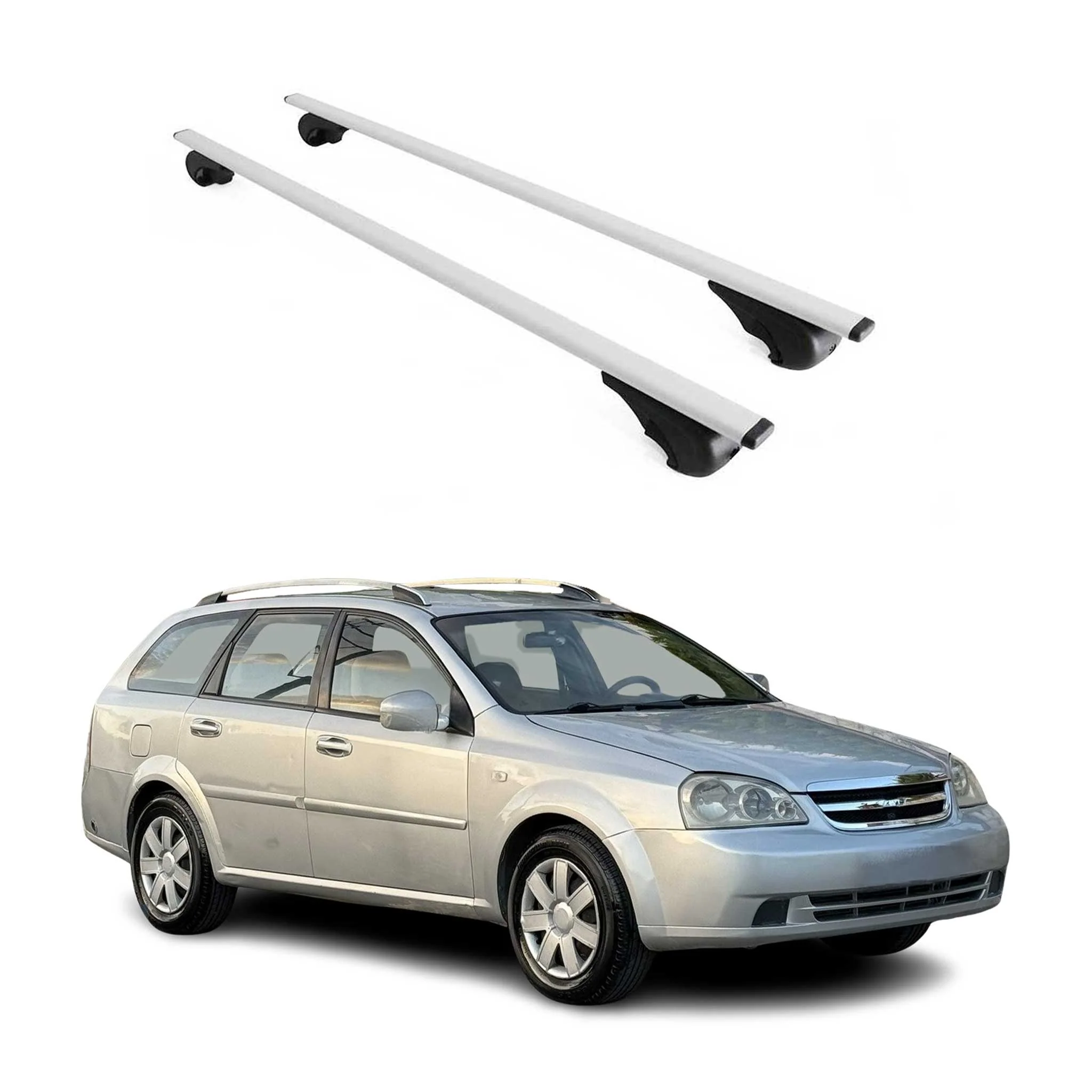 Dachträger Grundtäger für Chevrolet Lacetti Kombi 2004-2013 75kg Metall Grau 2x