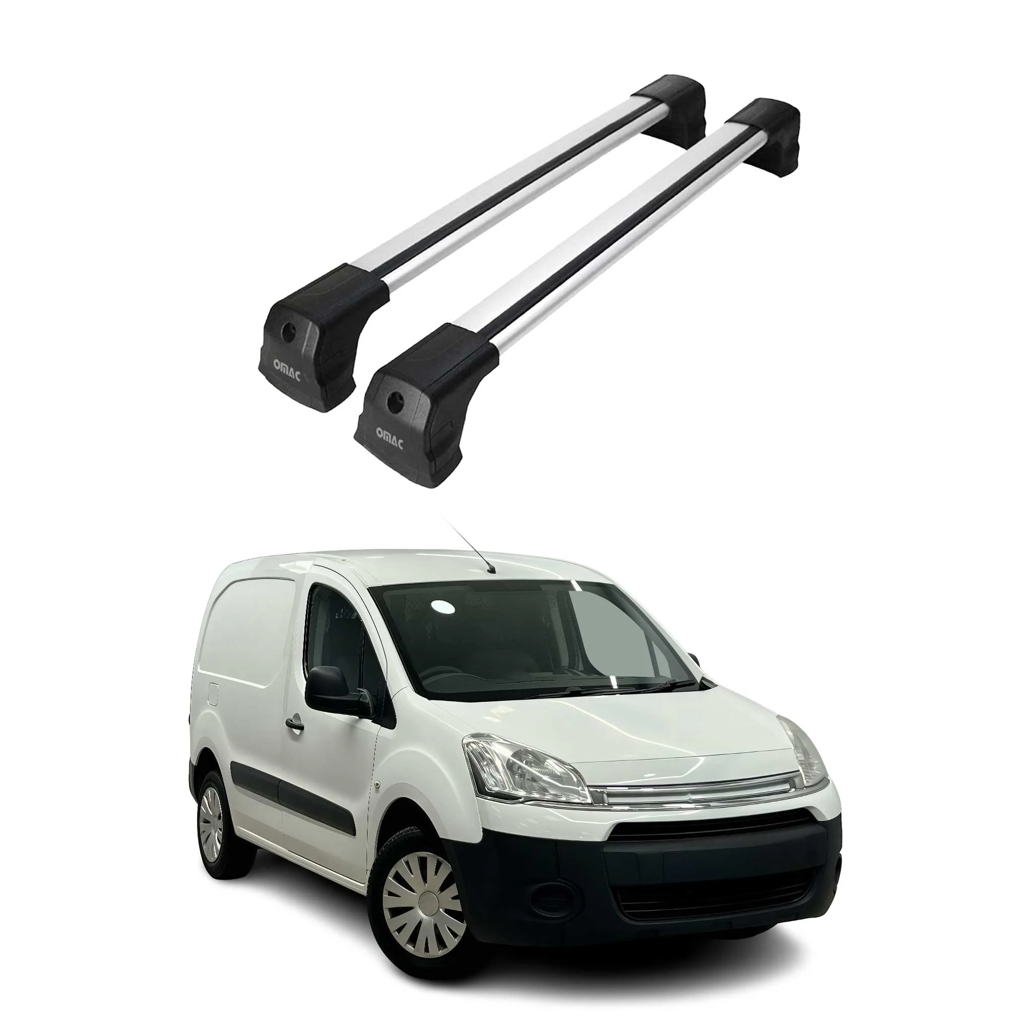 Dachträger Grundtäger für Citroen Berlingo 2008-2018 75kg Aluminium Silber 2tlg