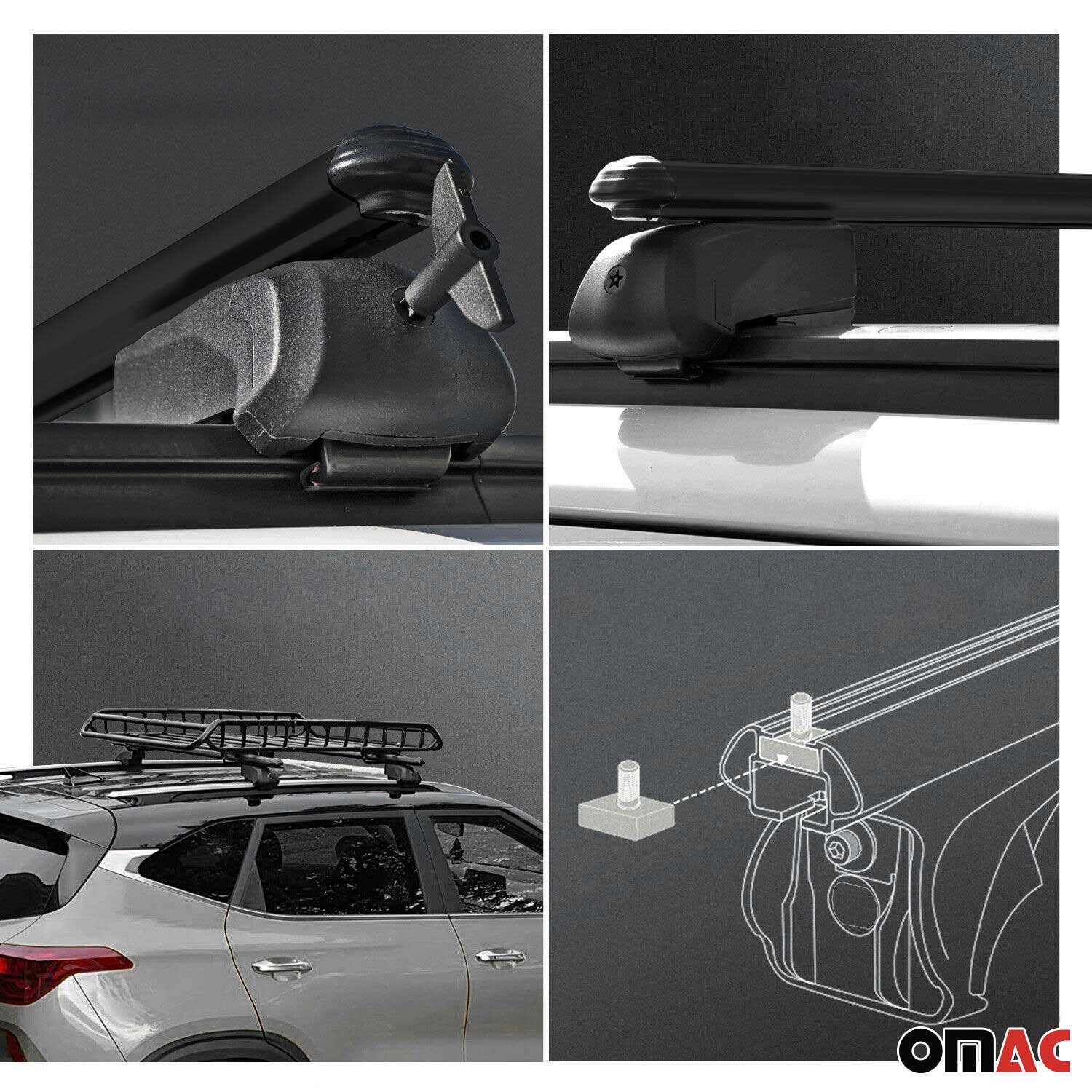 Dachträger Gepäckträger für Cupra Leon SW 2020-2026 ABE Aluminium Schwarz 2x - Image 4