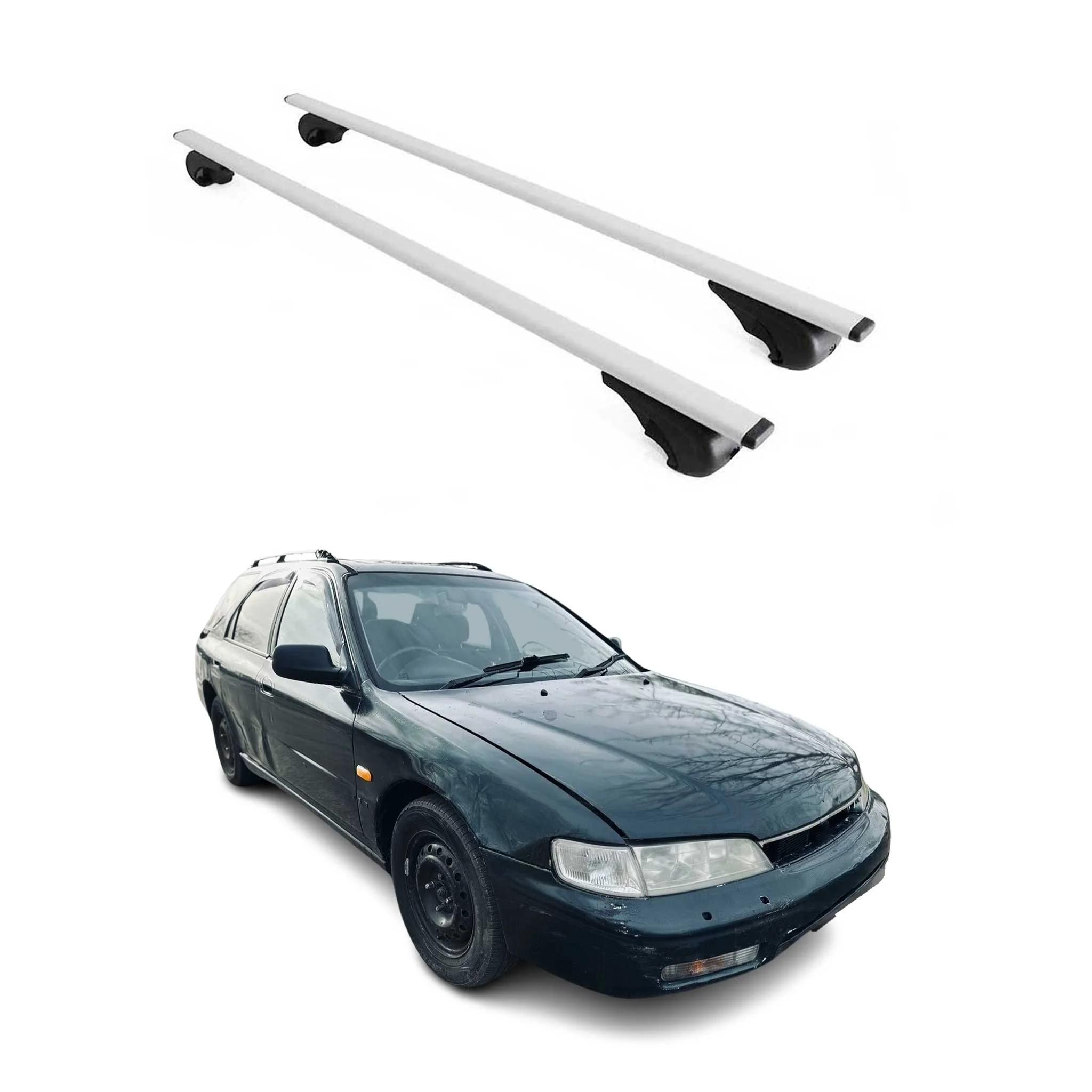 Dachträger Gepäckträger für Honda Accord Aerodeck 1994-1997 Metall Grau