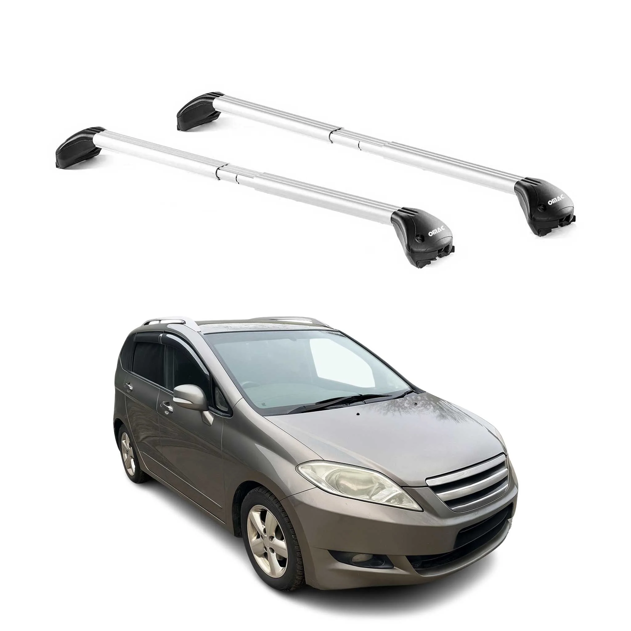 Dachträger Grundtäger für Honda FR-V BE 2004-2009 5 tür 100kg Alu Silber 2x ABE