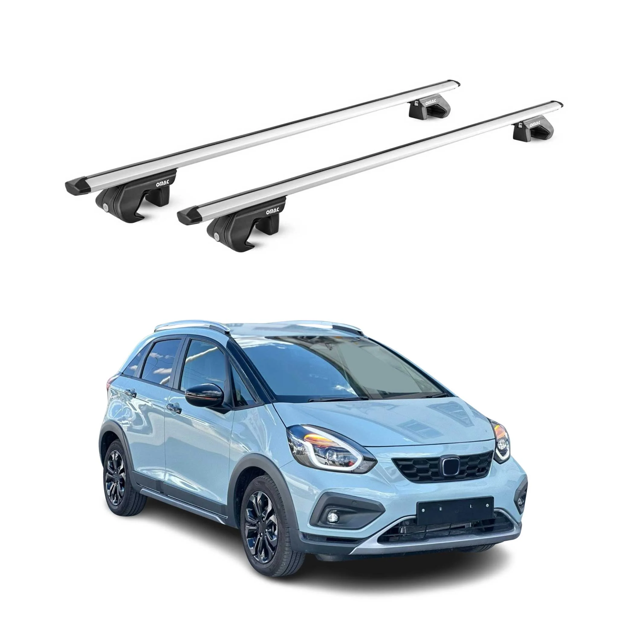 Dachträger Grundtäger für Honda Jazz Crosstar 2020-2026 90kg Alu Silber 2x ABE