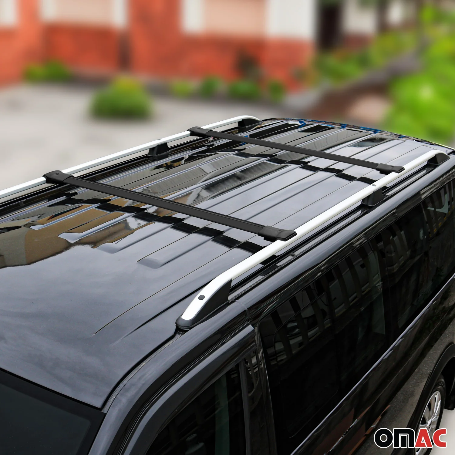 Dachträger Grundtäger für Hyundai ix35 2010-2015 75kg Aluminium Schwarz 2 tlg - Image 3
