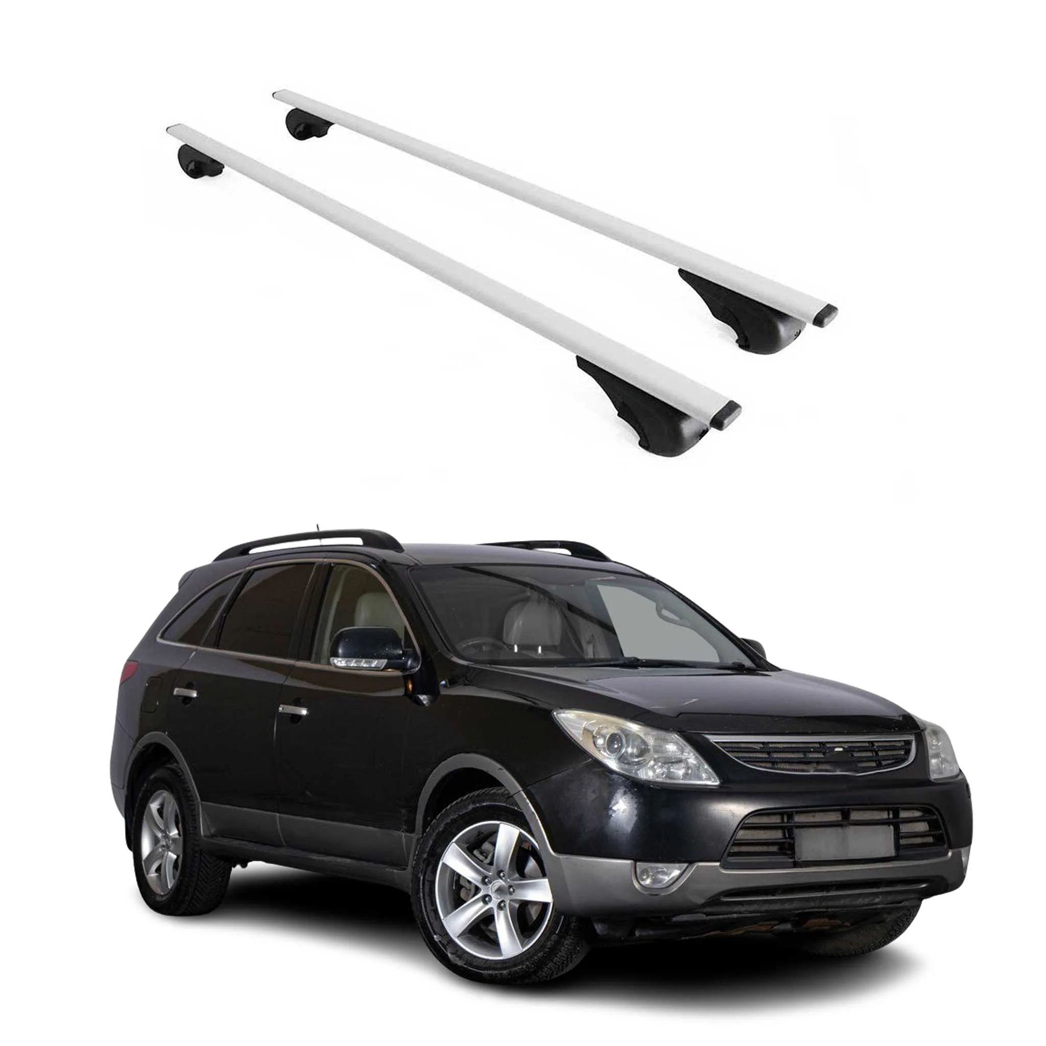 Dachträger Grundtäger für Hyundai ix55 2007-2015 75kg Metall Silber 2 tlg
