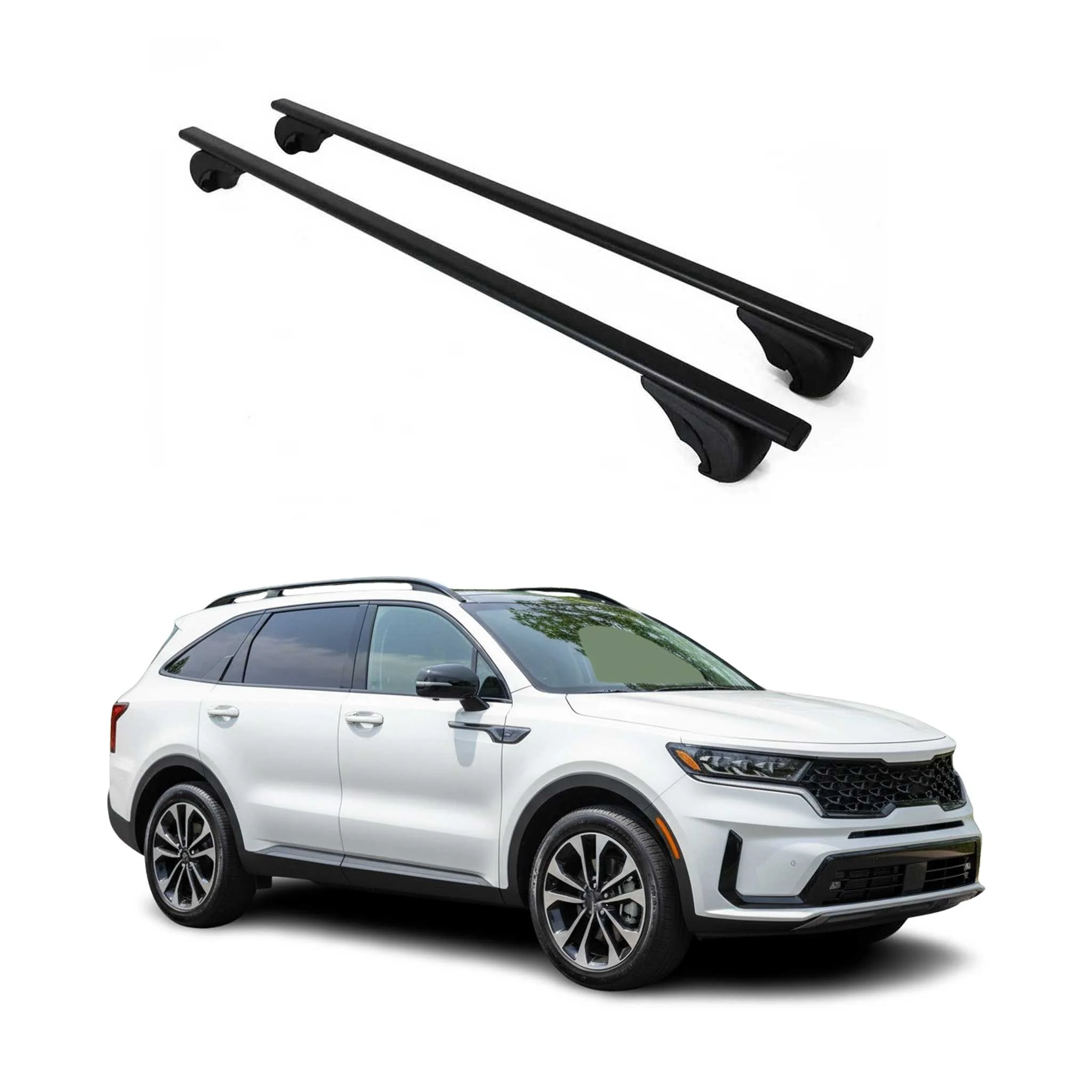Dachträger Grundtäger für Kia Sorento MQ4 X Line 2021-2026 75kg Metall Schwarz