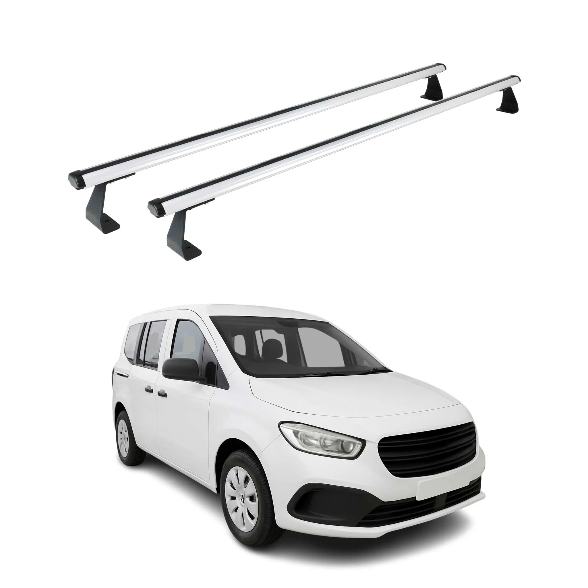 Dachträger Grundtäger für Mercedes Citan W420 2021-2026 75kg Alu Silber 2 tlg