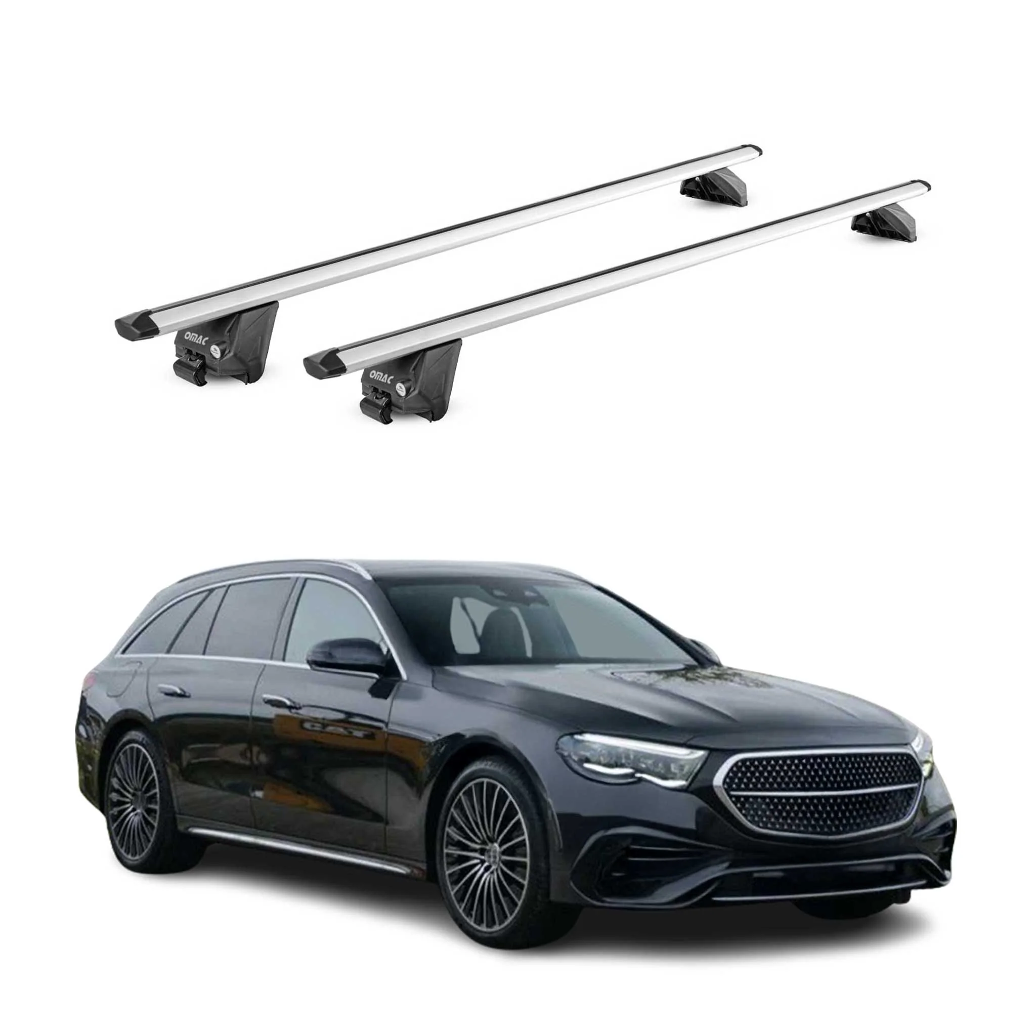 Dachträger für Mercedes E Klasse S213 T-Modell 2016-2023 100kg Alu Silber 2x ABE