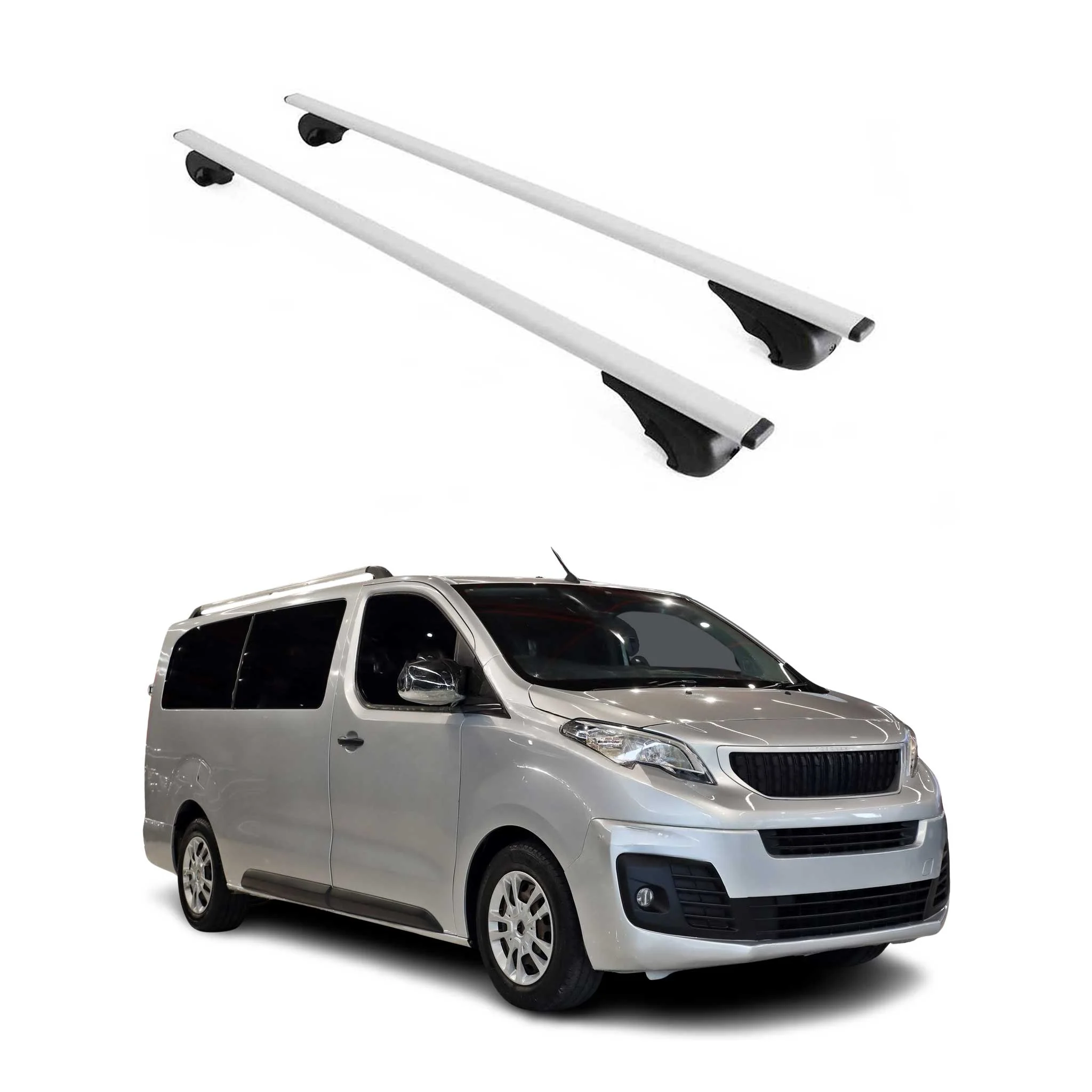Dachträger Grundtäger für Peugeot Expert Traveller 2016-2026 75kg Metall Grau 2x