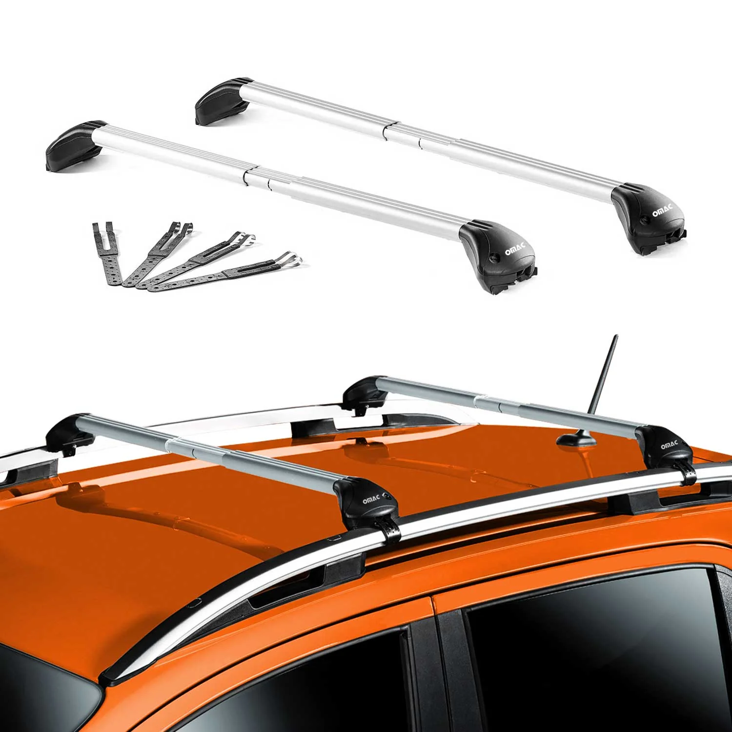 Dachträger Grundtäger für Ssangyong Korando 2019-2026 5 tür 100kg Alu Silber ABE - Image 2
