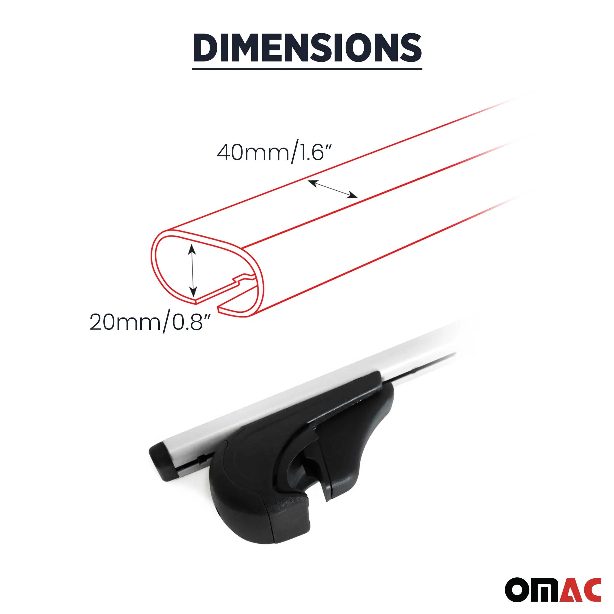 Dachträger Grundtäger für SsangYong Rexton 2017-2026 75kg Metall Schwarz 2 tlg - Image 3