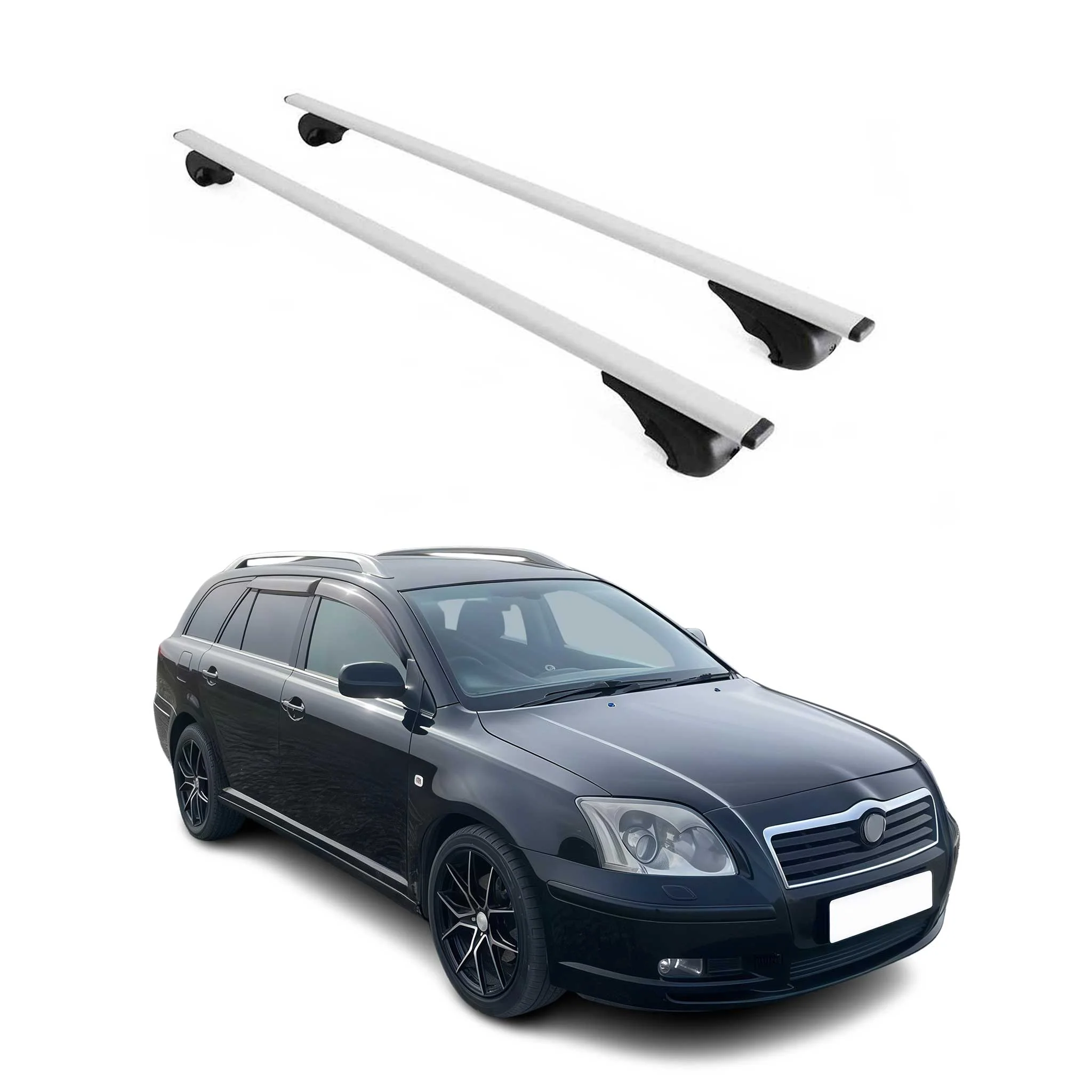 Dachträger Gepäckträger für Toyota Avensis Verso 2001-2008 Metall Grau