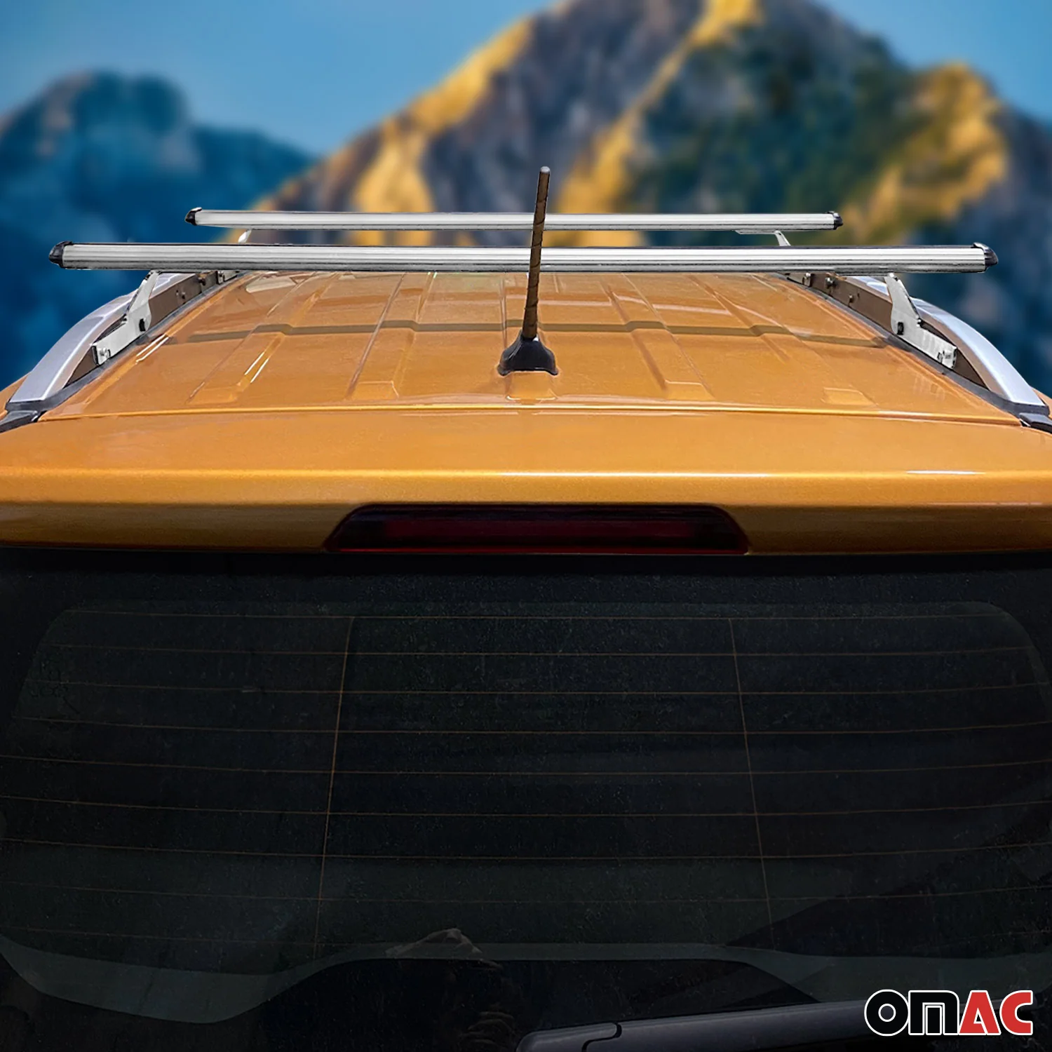 Dachträger Gepäckträger Relingträger für Ford Ecosport 2015-2024 Alu Grau 2x - Image 2