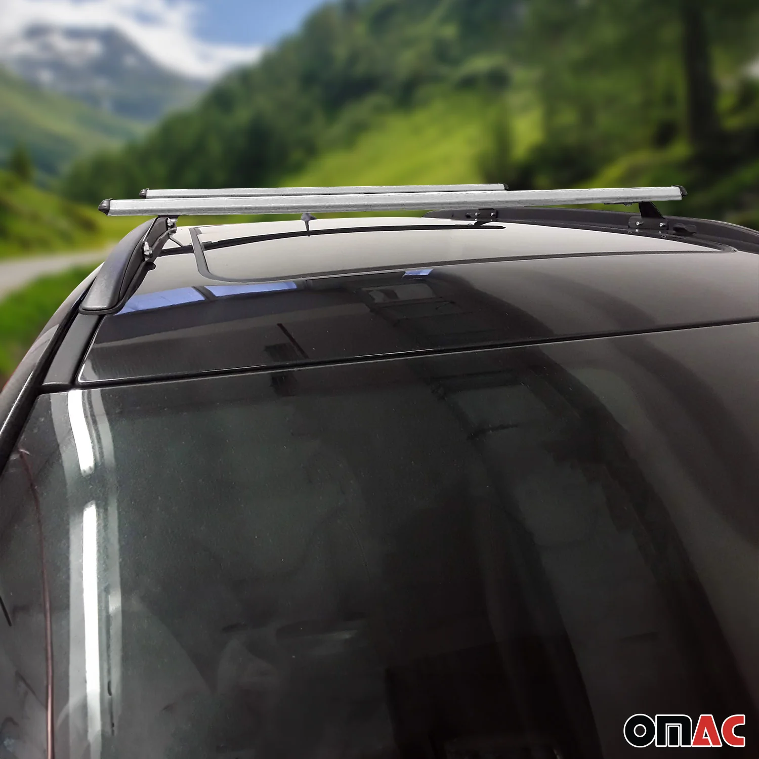 Dachträger Grundtäger für Jeep Compass 2017-2025 75kg Aluminium Silber 2x - Image 2