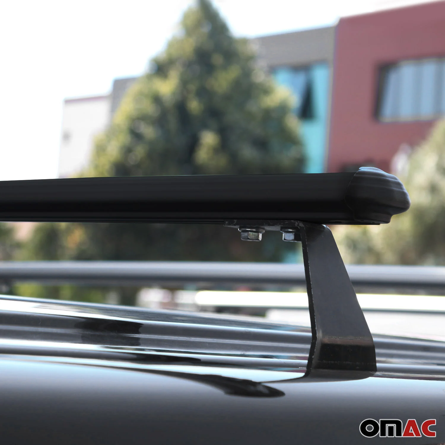 Dachträger Grundtäger für VW Caddy 2004-2015 75kg Aluminium Schwarz 2 tlg - Image 6