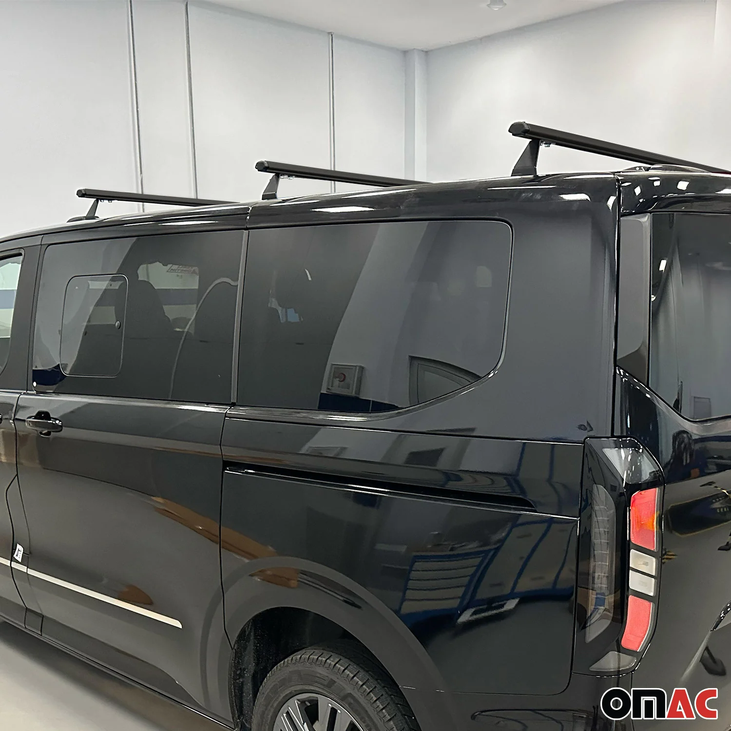 Dachträger Grundtäger für VW Transporter T7 2023-2026 75kg Alu Schwarz 3 tlg - Image 3