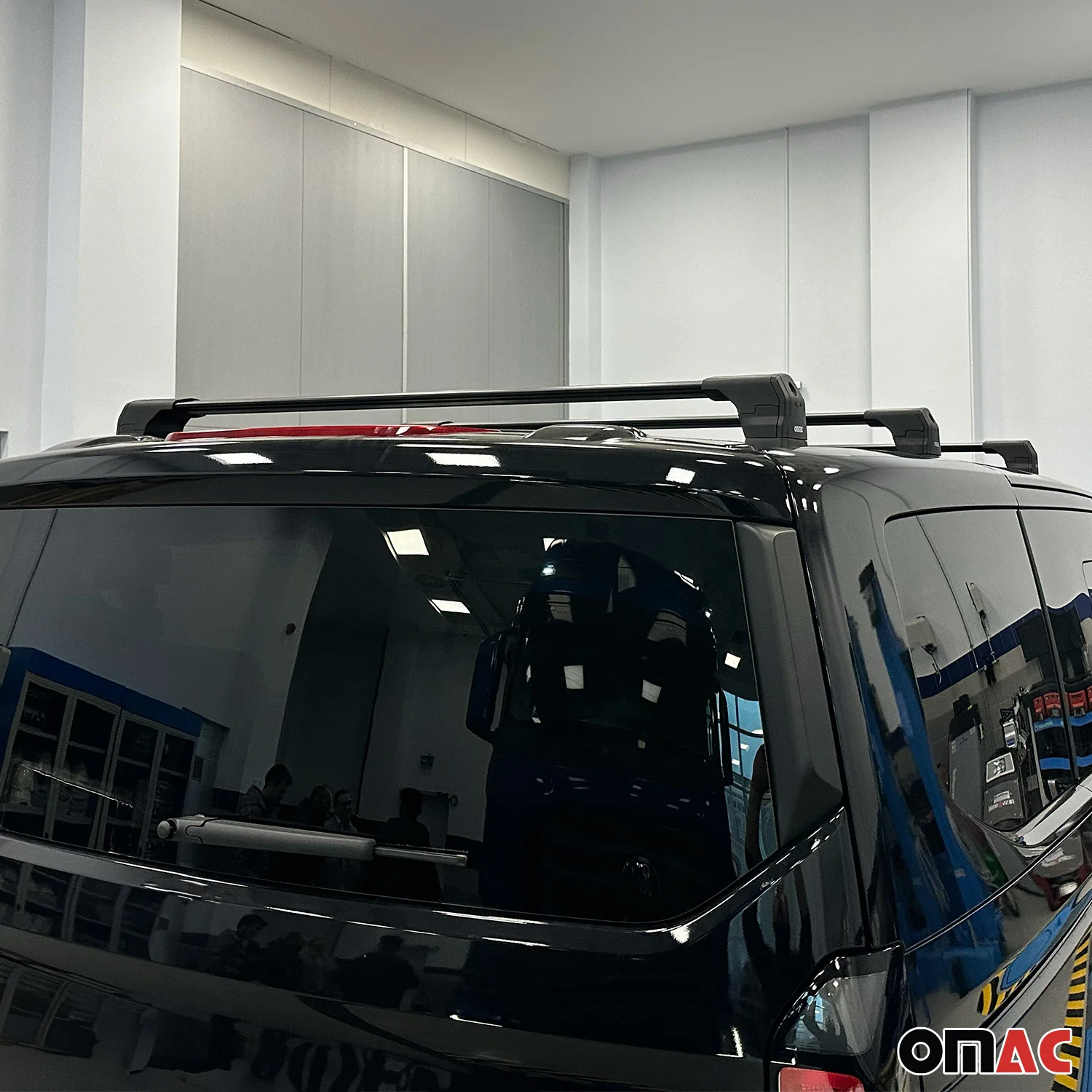 Dachträger Grundtäger für VW Transporter T7 2023-2026 75kg Alu Schwarz 3tlg - Image 3