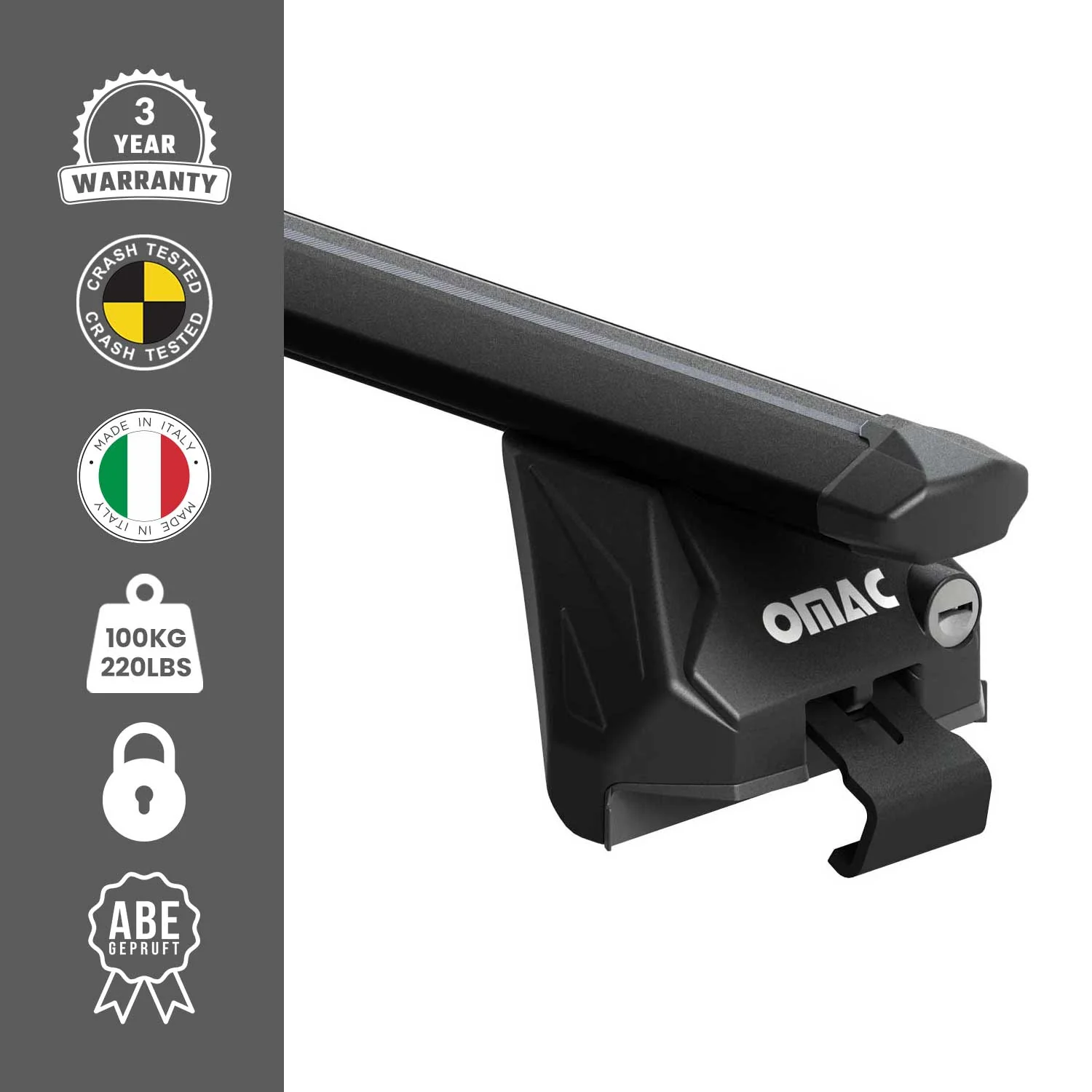 Dachträger Grundtäger für Audi Q3 F3 2018-2025 100kg Alu Schwarz 2 tlg ABE - Image 4