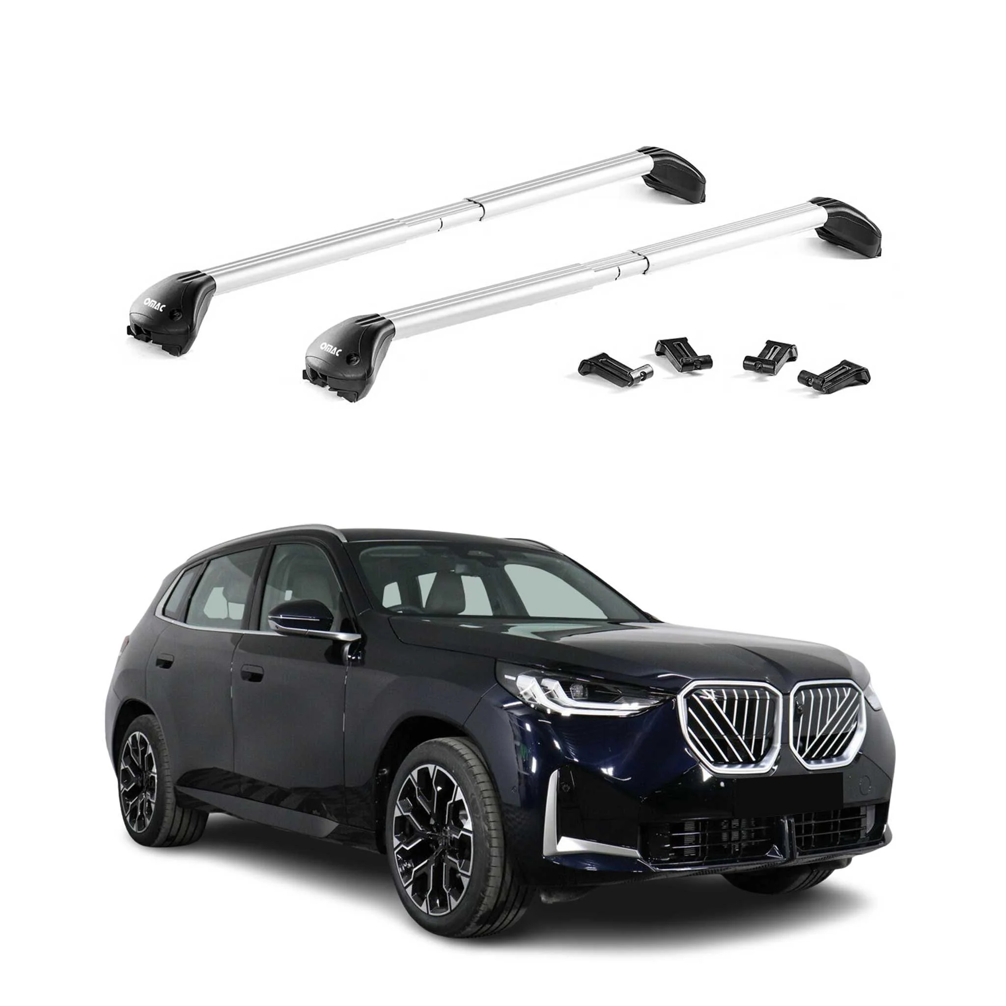 Dachträger Grundtäger für BMW X3 G45 2024-2026 100kg Aluminium Silber 2 tlg ABE