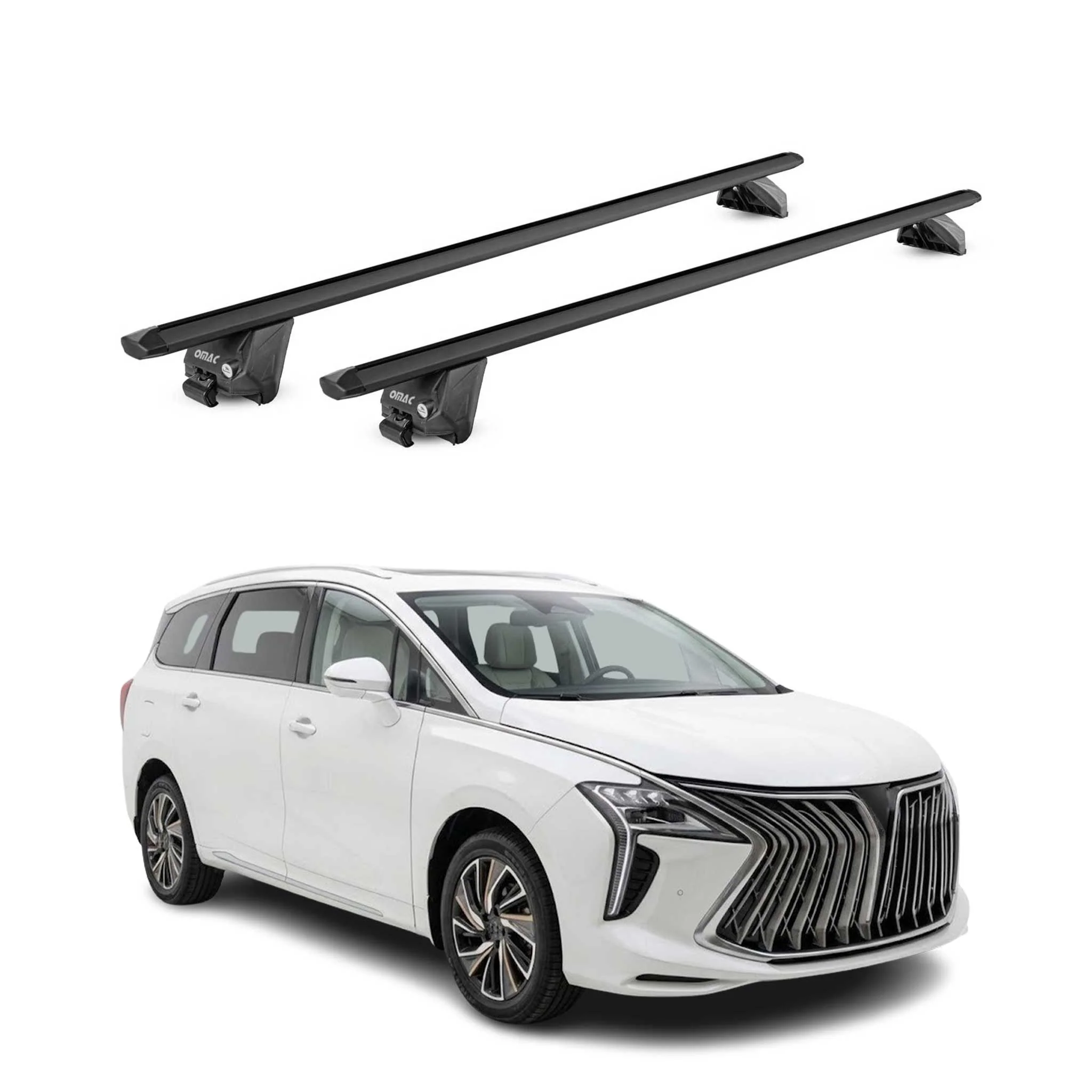 Dachträger Grundtäger für Forthing U-Tour 2022-2026 100kg Alu Schwarz 2 tlg ABE