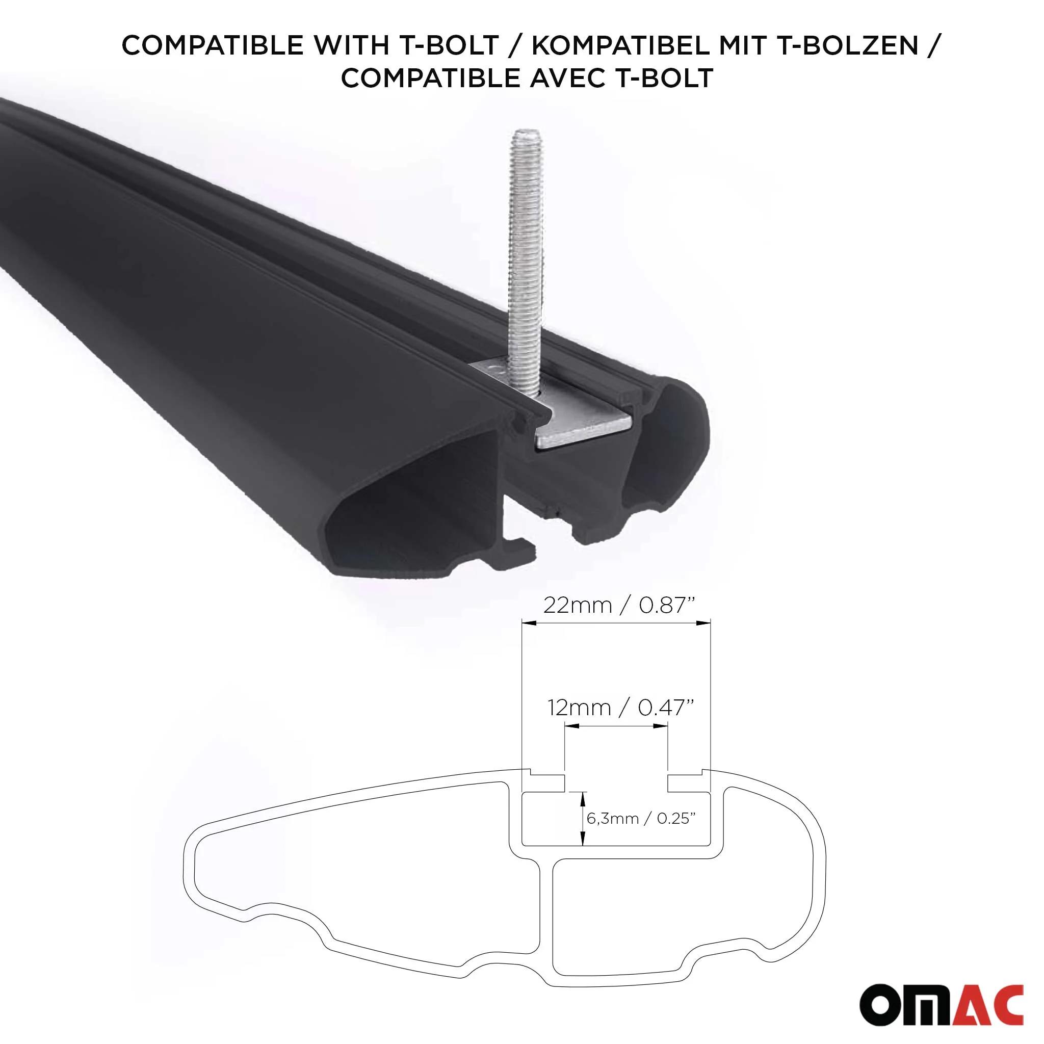 Dachträger Grundtäger für Mitsubishi Eclipse Cross 2018-2026 Alu Schwarz 2 tlg - Image 6