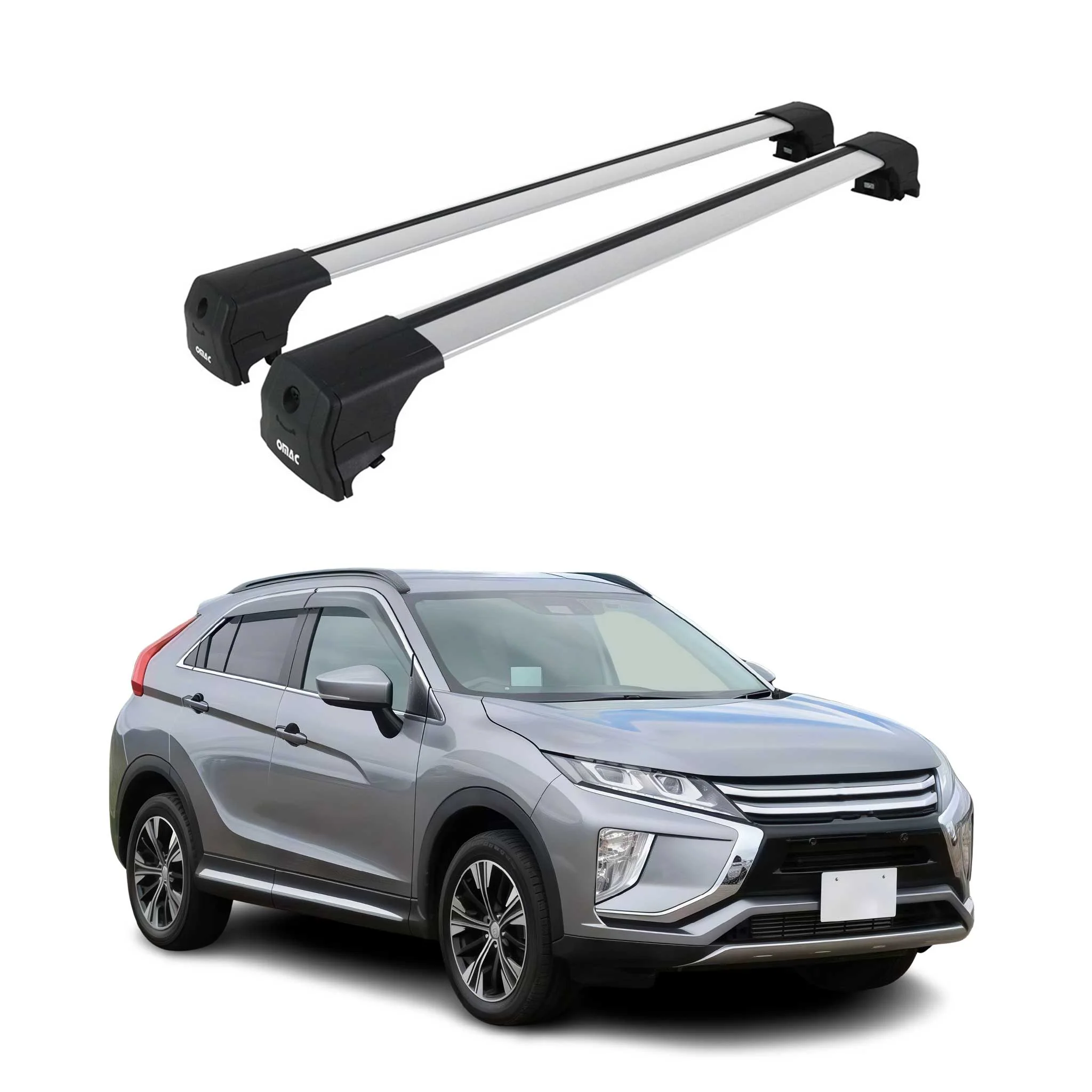 Dachträger Grundtäger für Mitsubishi Eclipse Cross 2018-2026 Alu Silber 2 tlg