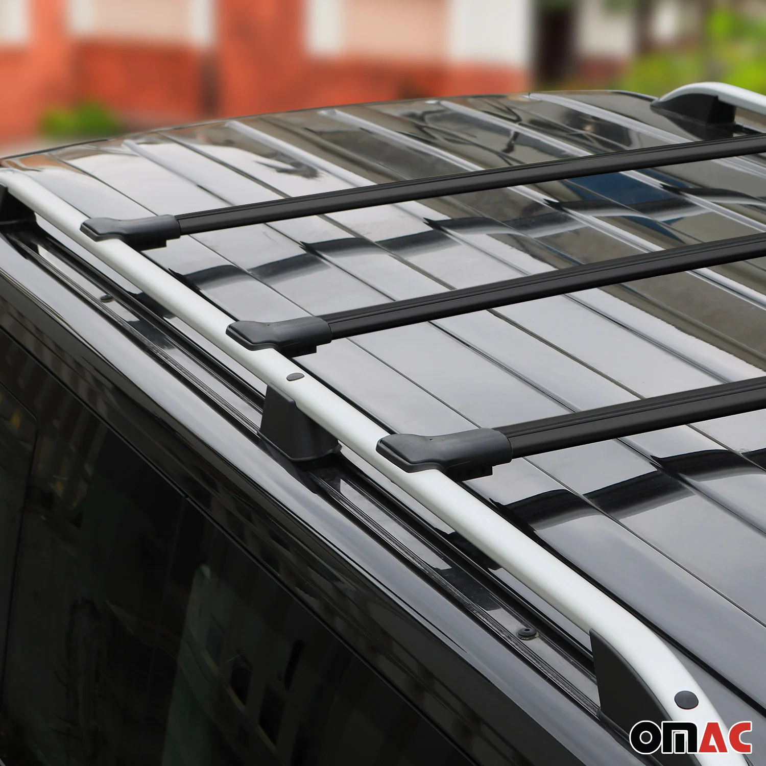 Dachträger Grundtäger für Nissan Primastar 2001-2014 75kg Aluminium Schwarz 3tlg - Image 12