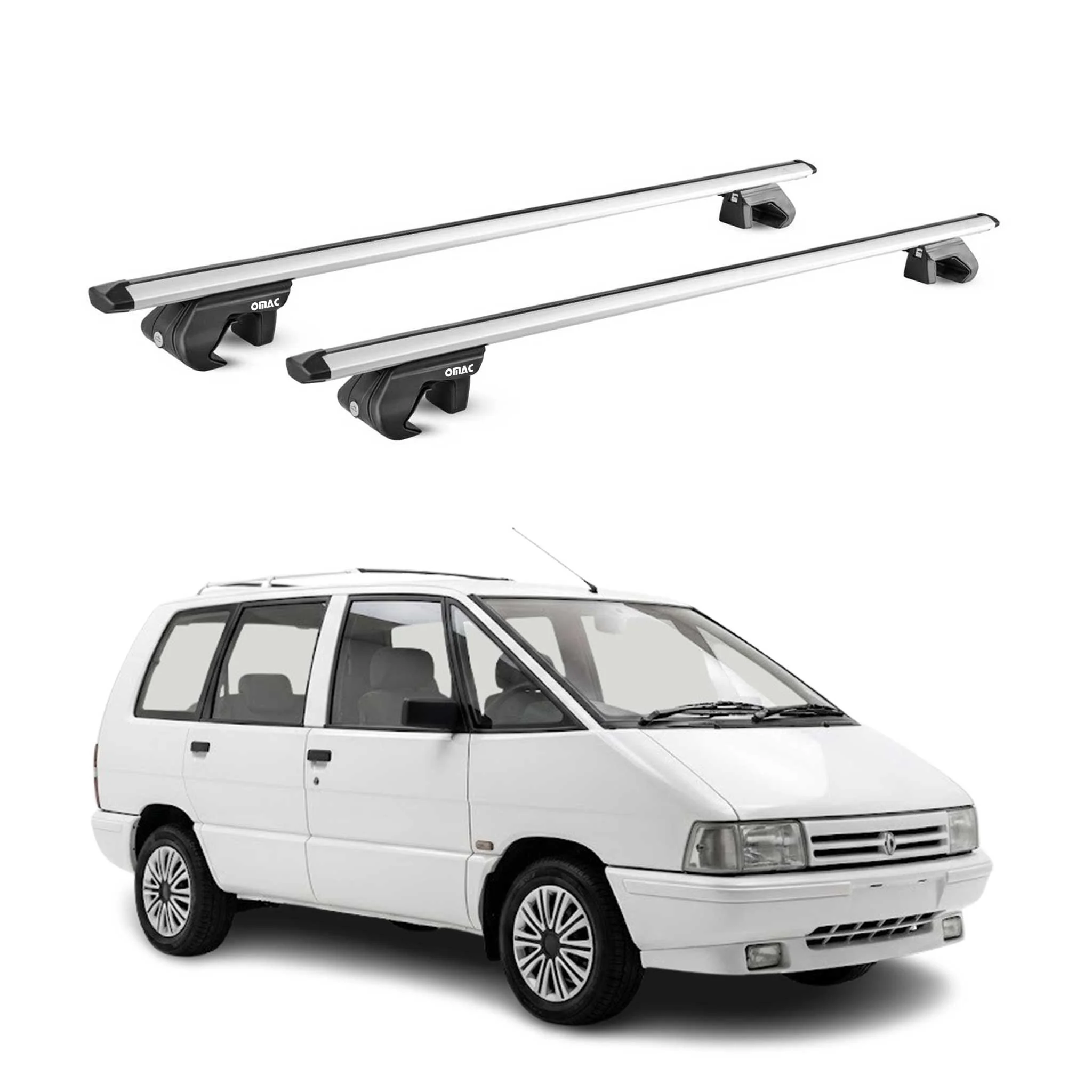 Dachträger Grundtäger für Renault Espace I 1984-1991 90kg Alu Silber 2x ABE