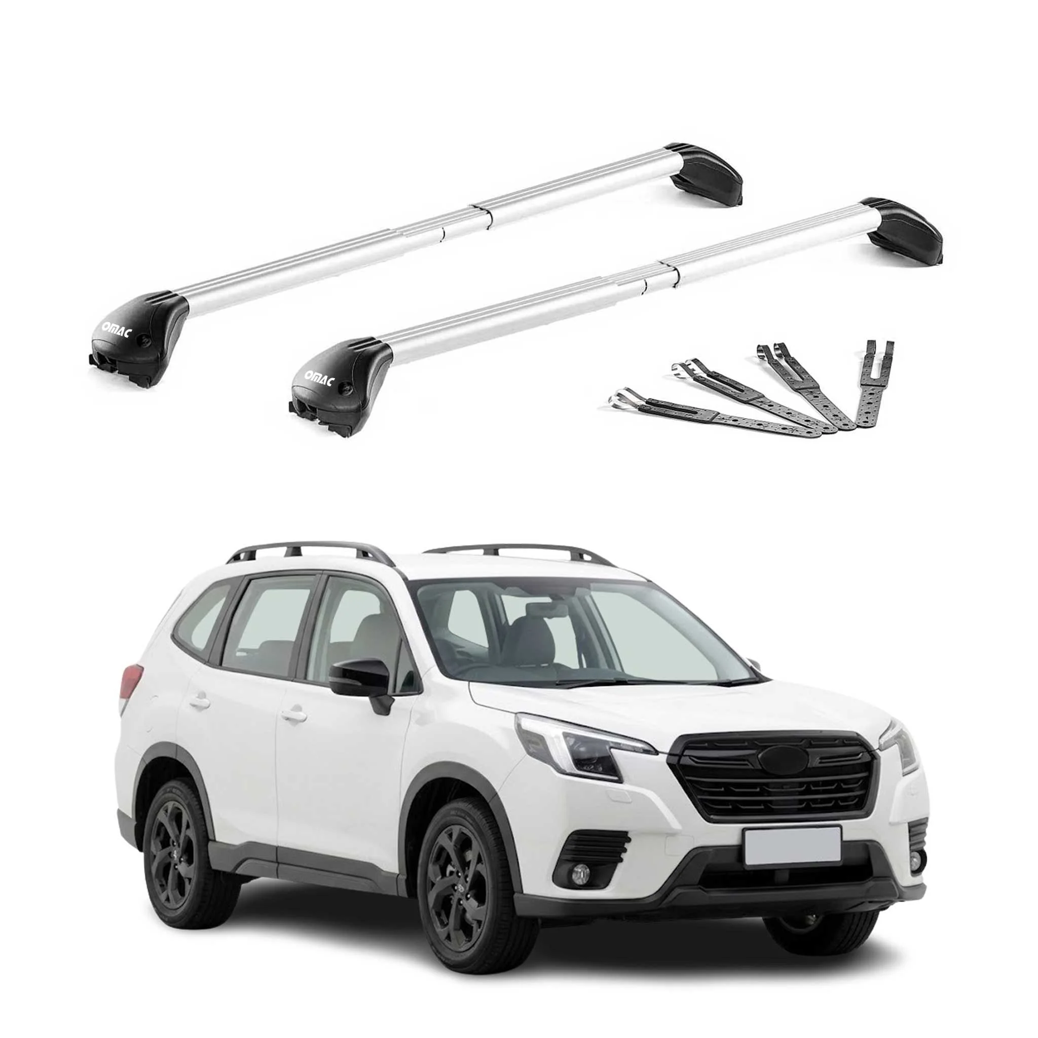 Dachträger Grundtäger für Subaru Forester VI 2025-2026 100kg Alu Grau 2x ABE