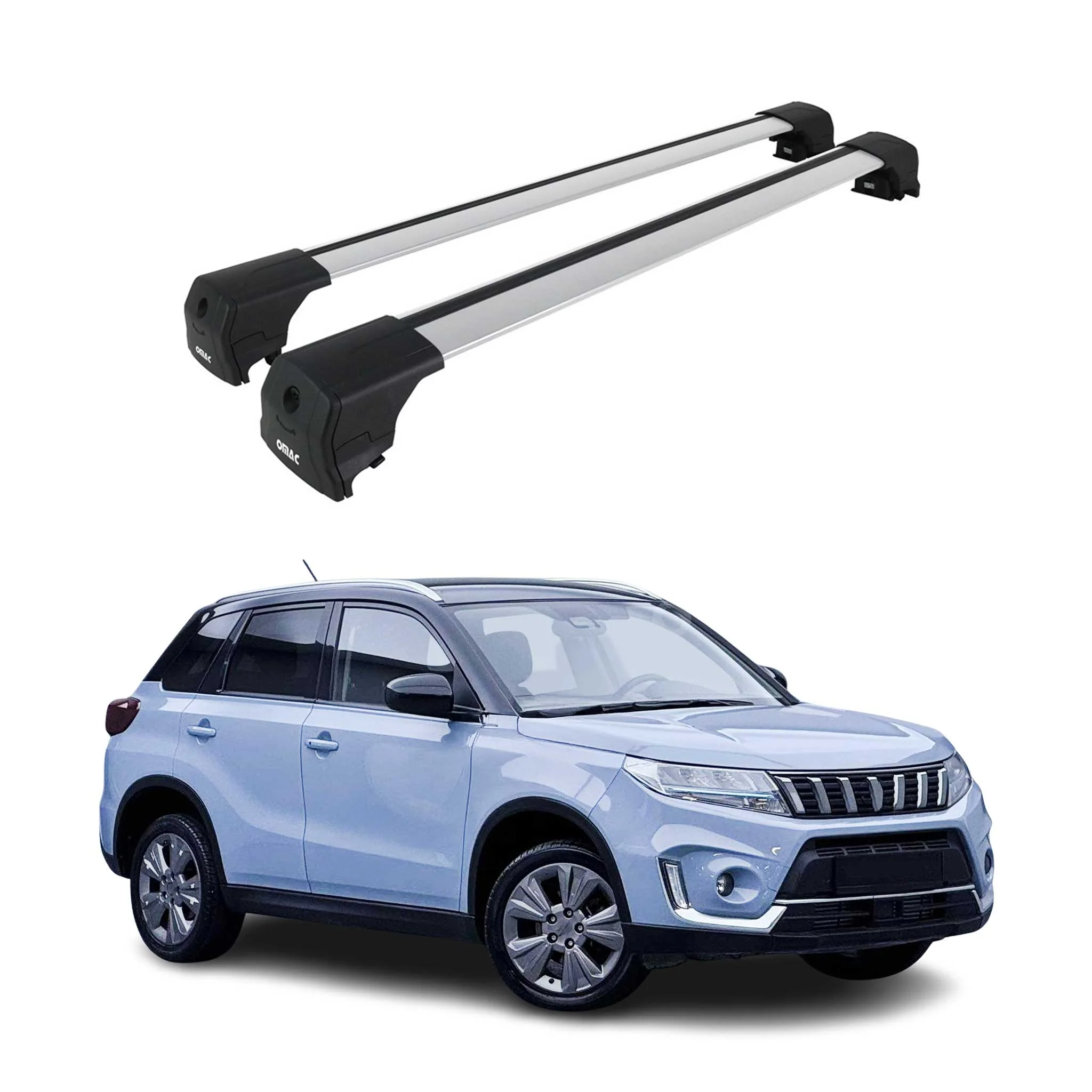 Dachträger Grundtäger für Suzuki Vitara IV 2015-2026 75kg Aluminium Silber 2 tlg