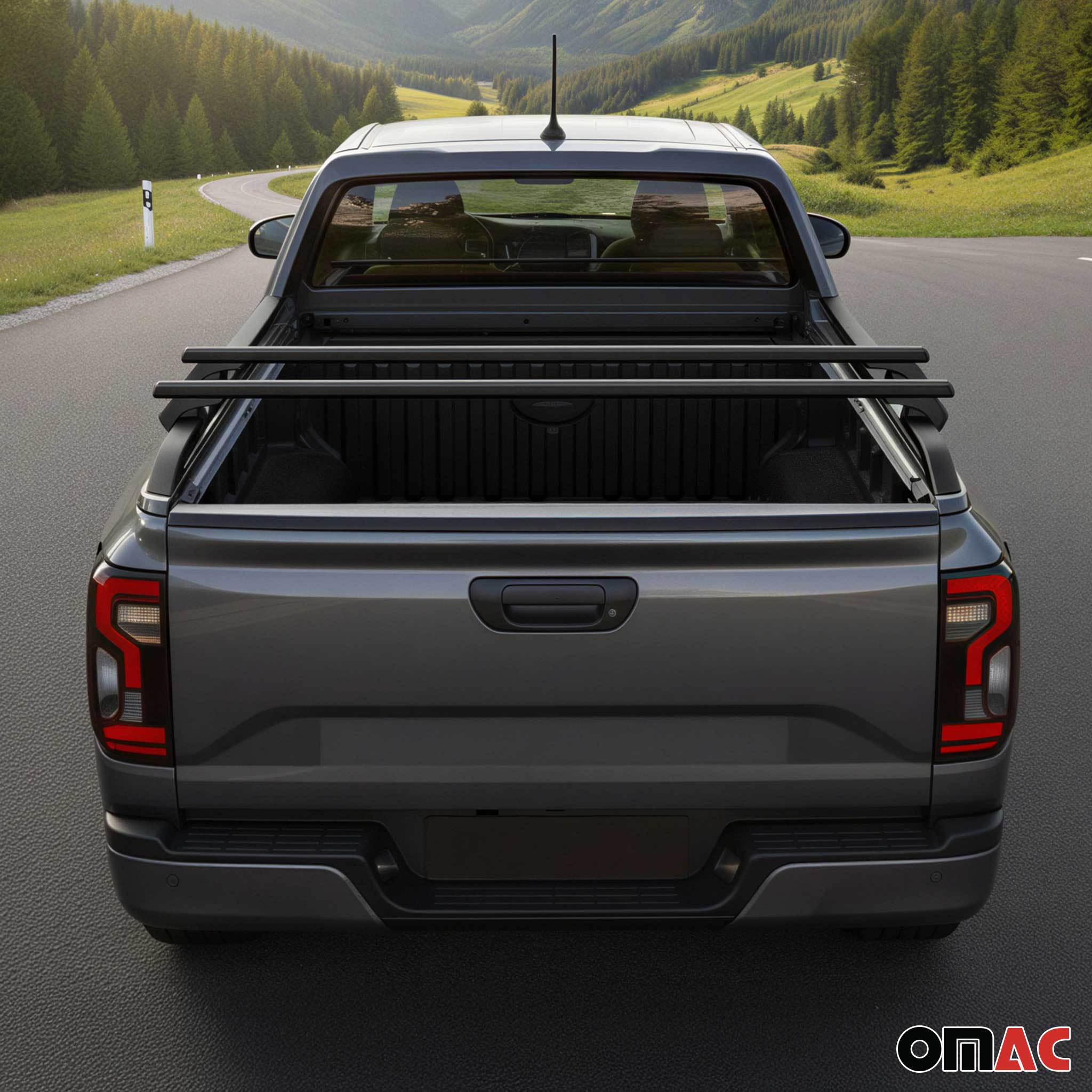Dachträger Ladeflächenträger für Ford Ranger Wildtrack 2022-2024 Alu Schwarz 2x - Image 3