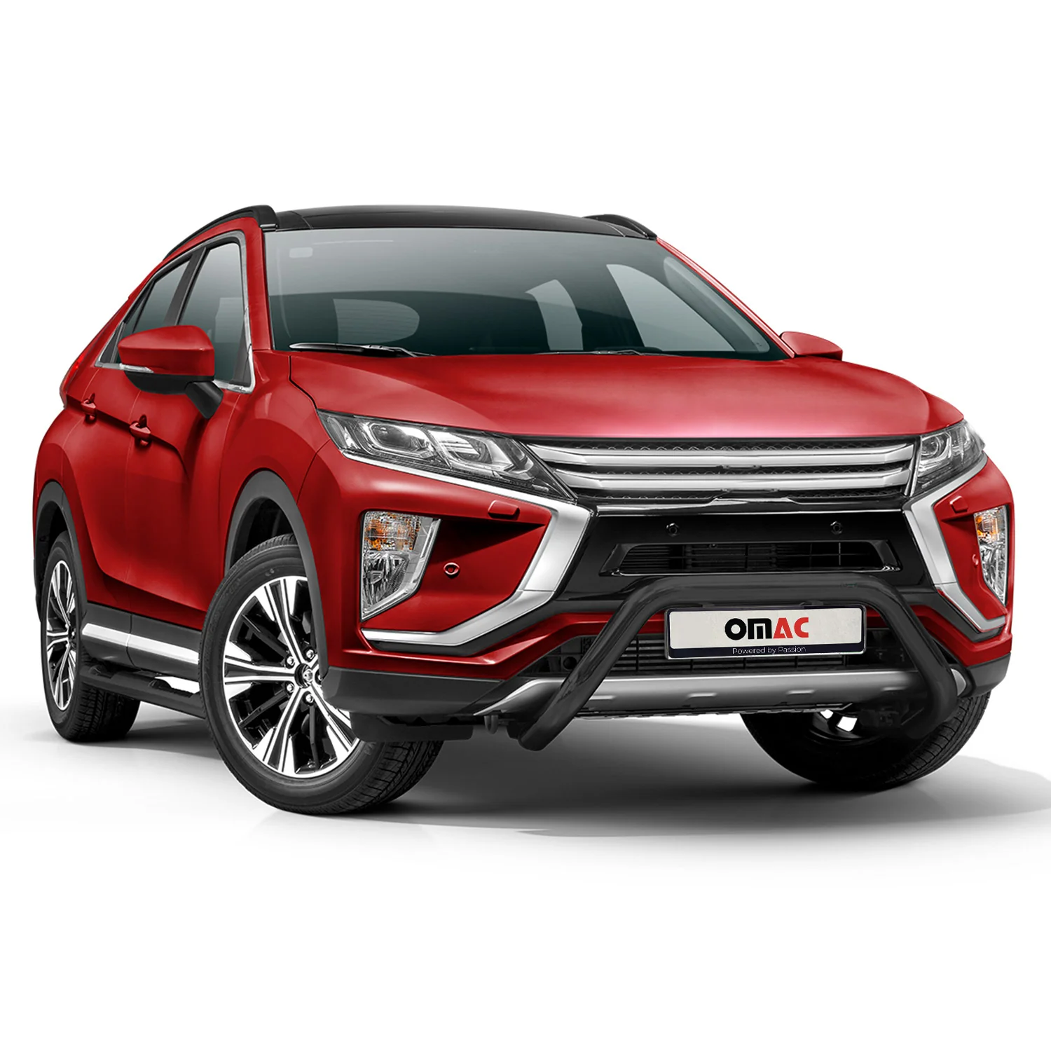 Frontbügel Frontschutzbügel für Mitsubishi Eclipse Cross 2018-26 ABE Schwarz